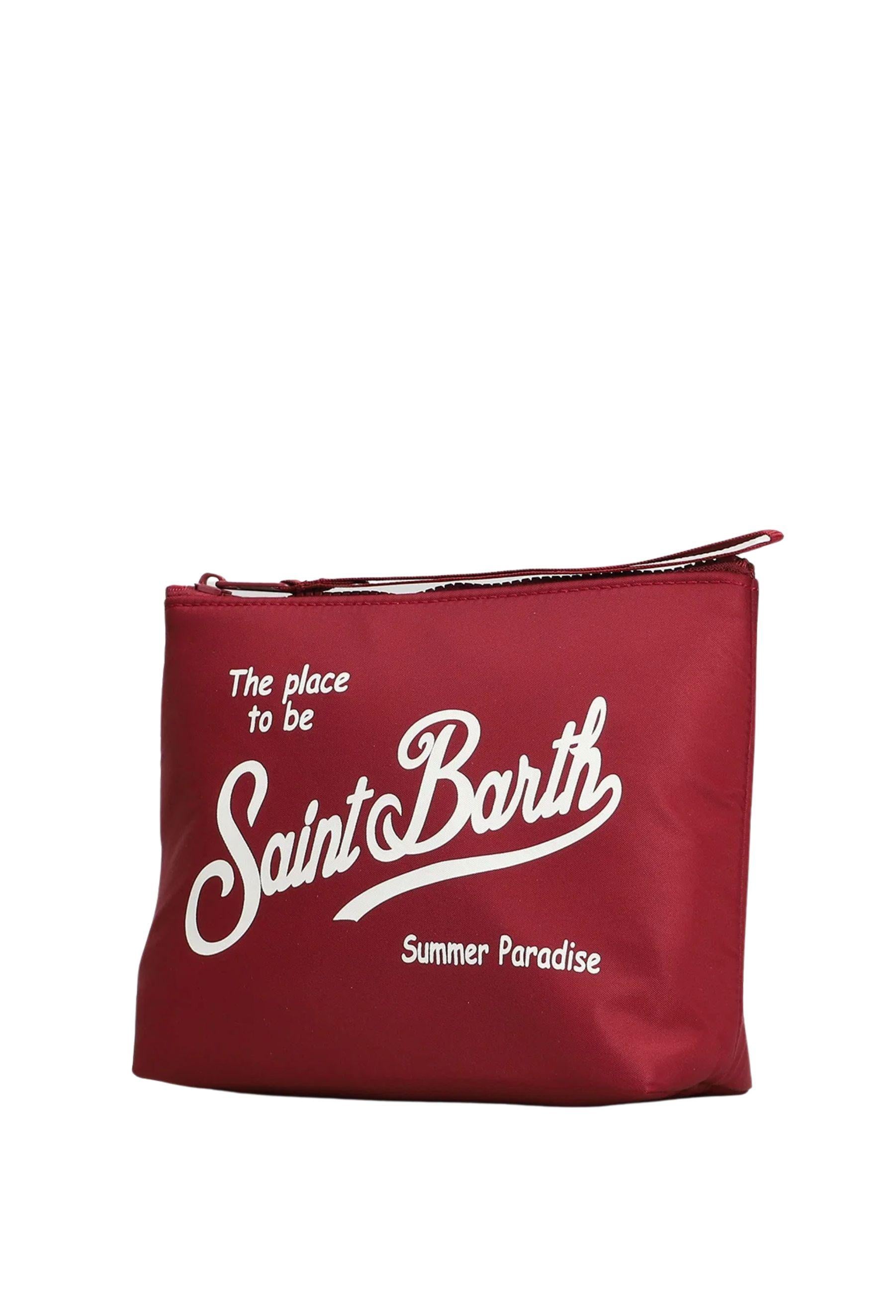 Saint Barth MC2 Pochette Aline in nylon bordeaux