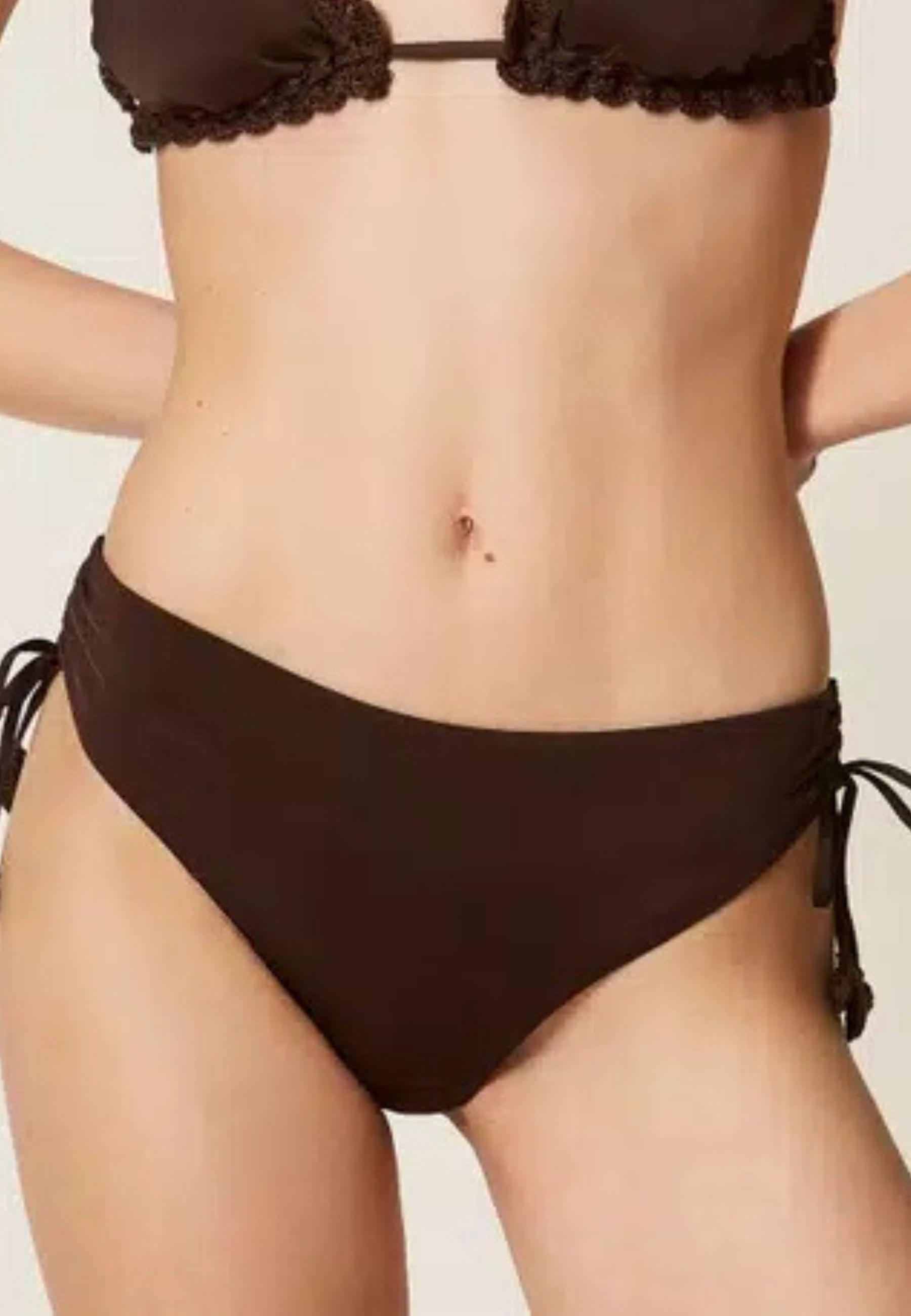 Bikini Push-Up Twinset Coppa C con Profilo Crochet e Slip Regolabile