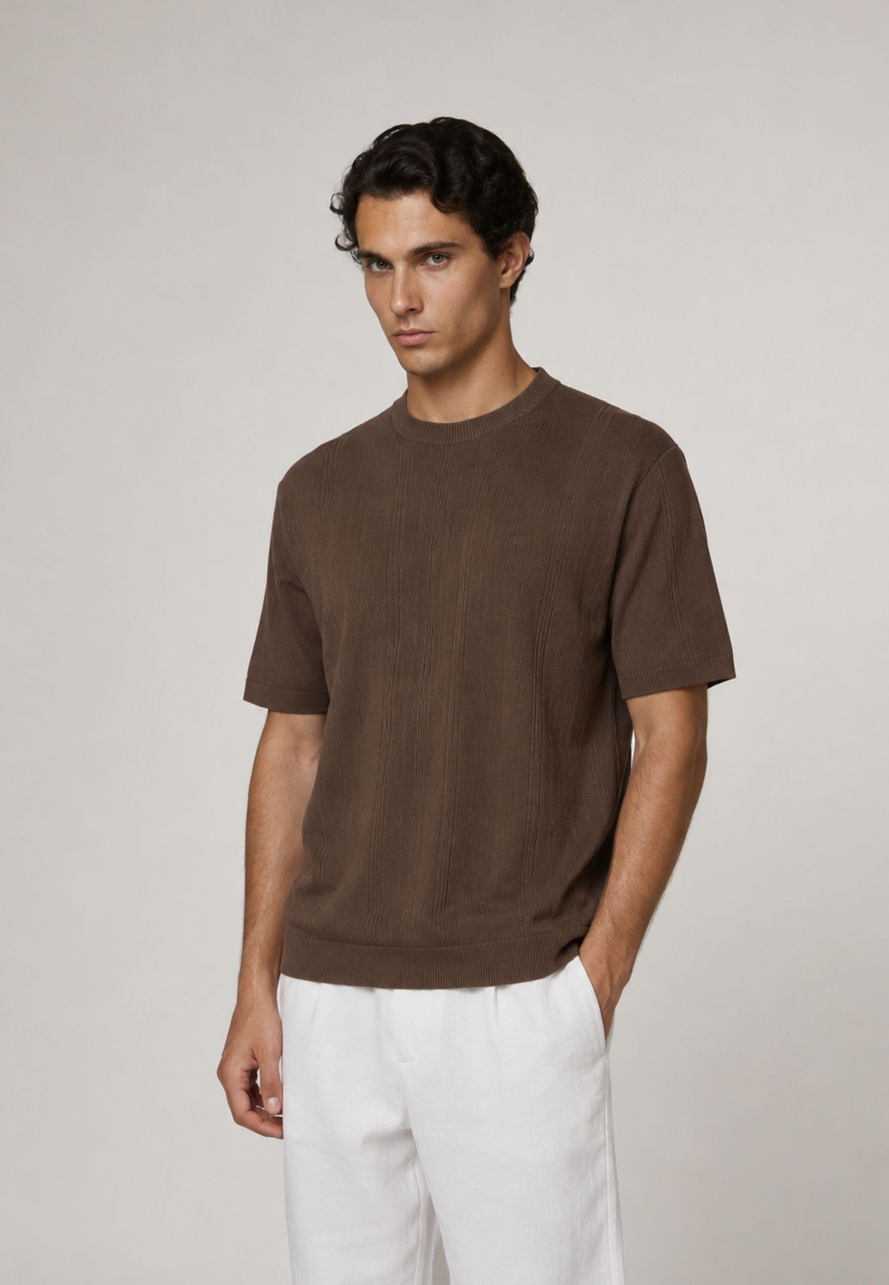 T-shirt Daniele Fiesoli in Cotone Crepe