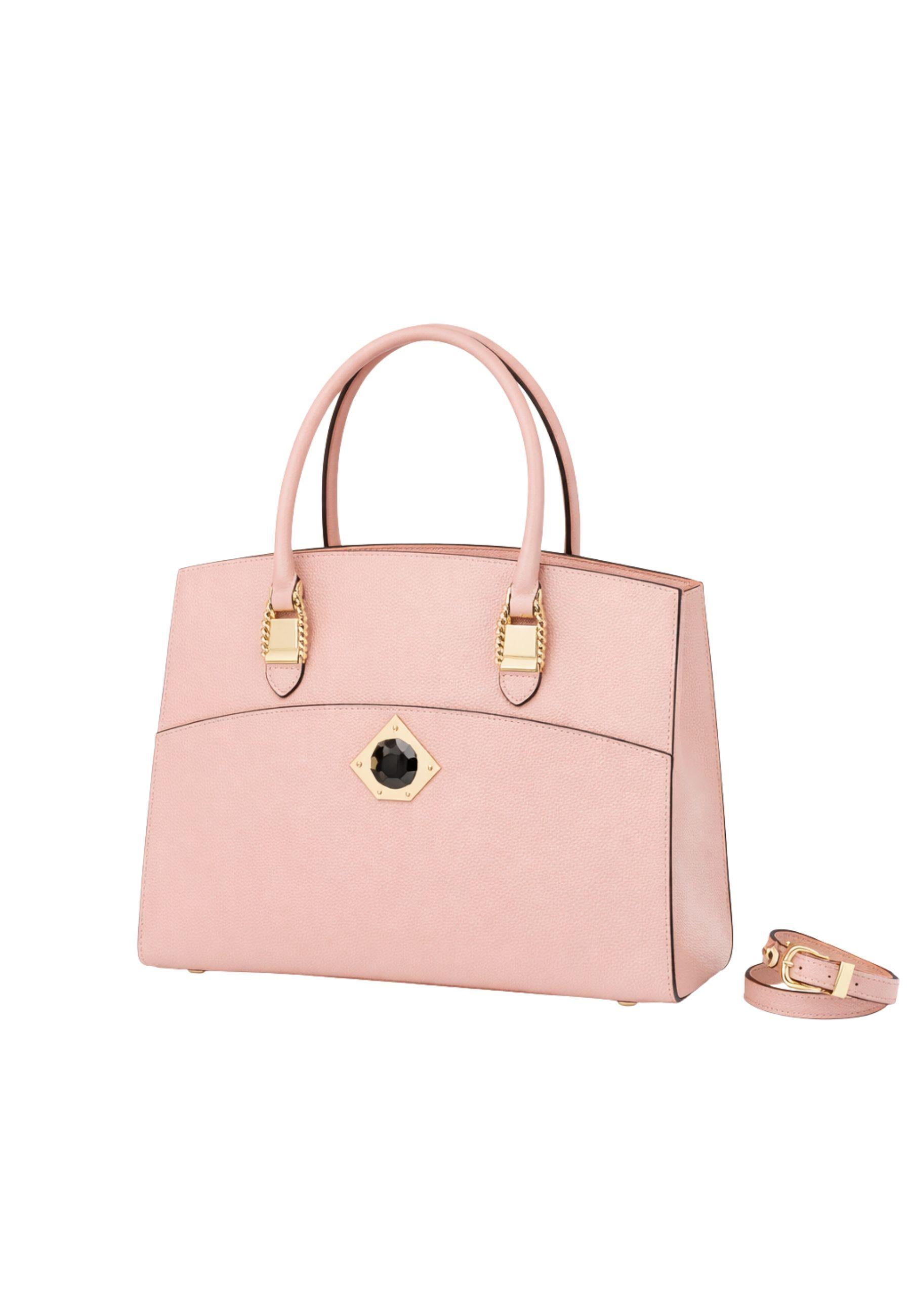 Borsa Cromia in pelle con dettaglio iconico e tracolla