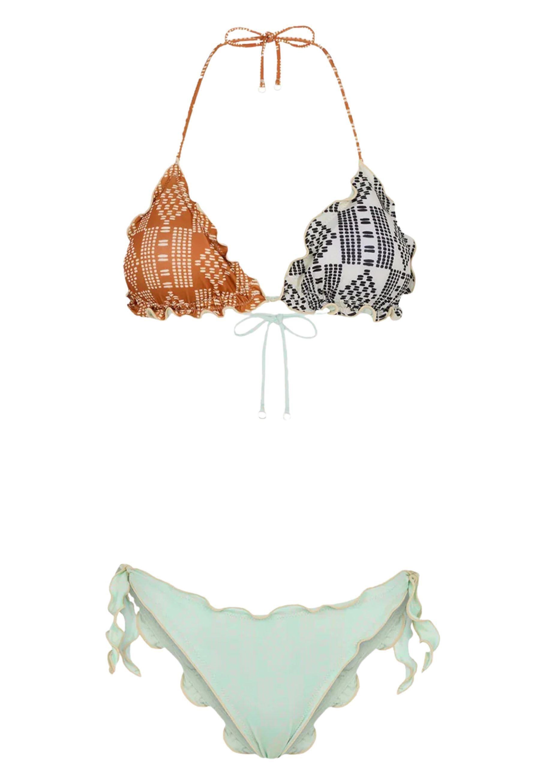 ME FUI - Bikini triangolo con slip laccetti
