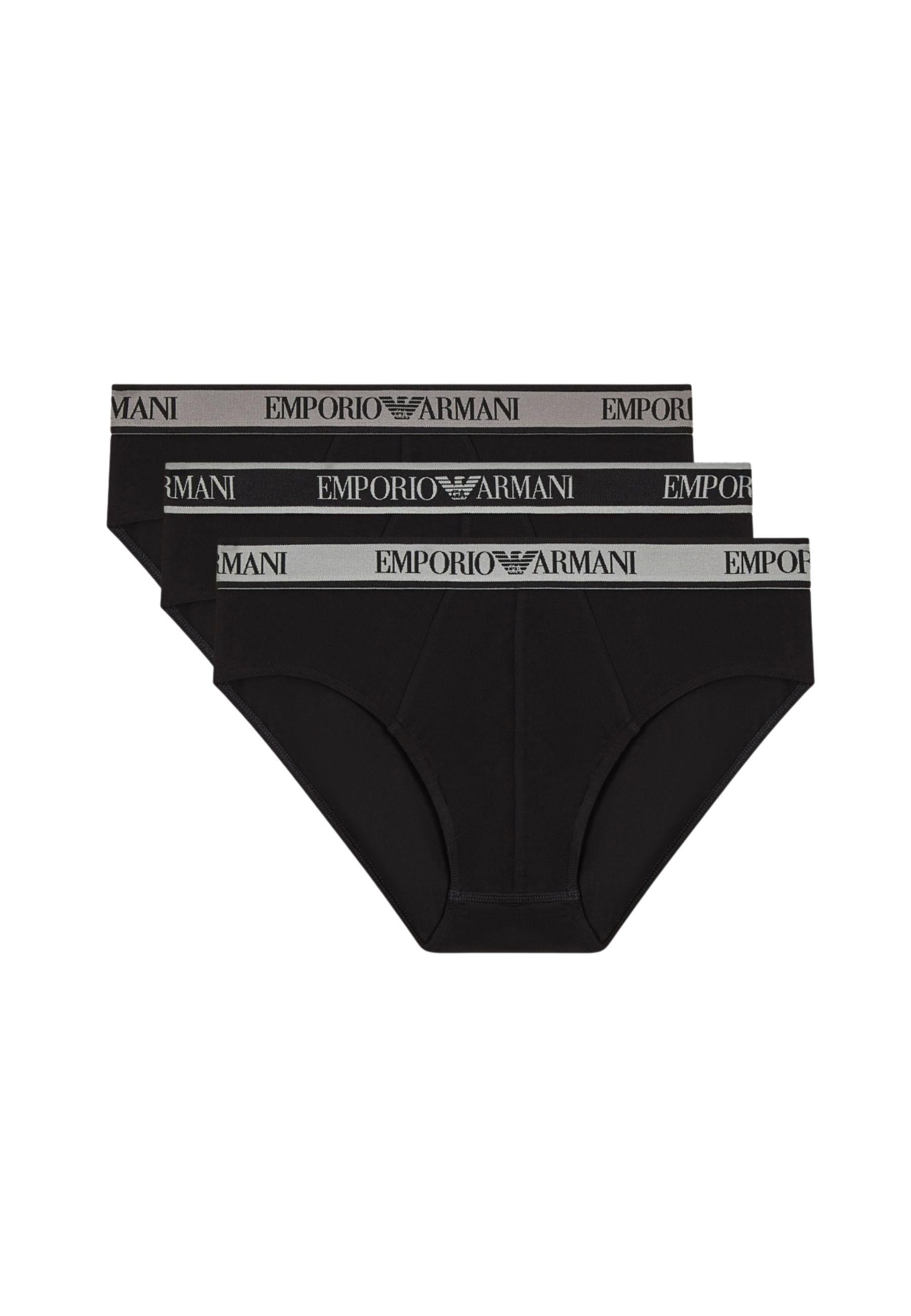 Emporio Armani - Pack 3 Slip Core Logoband
