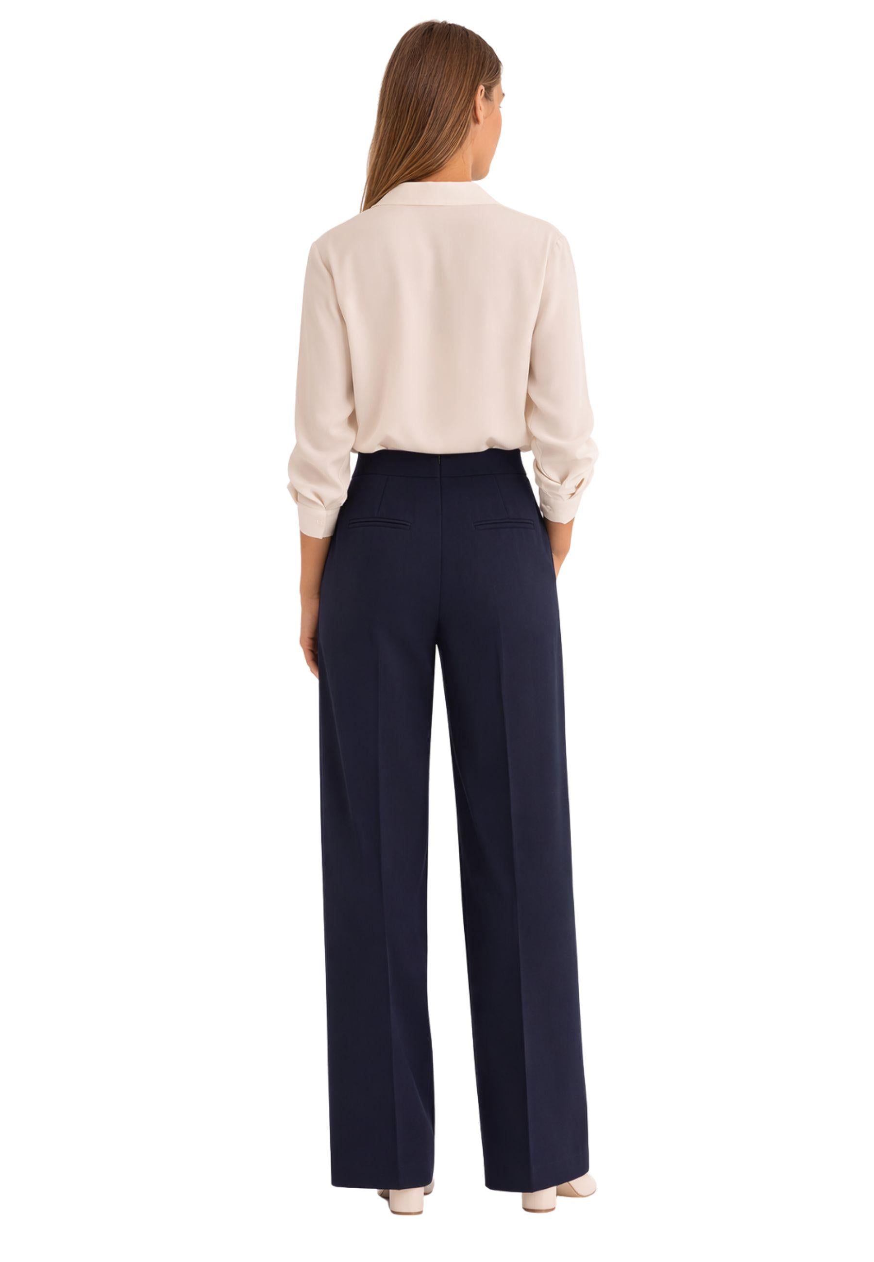 Pantaloni ampi in misto viscosa - iBlues