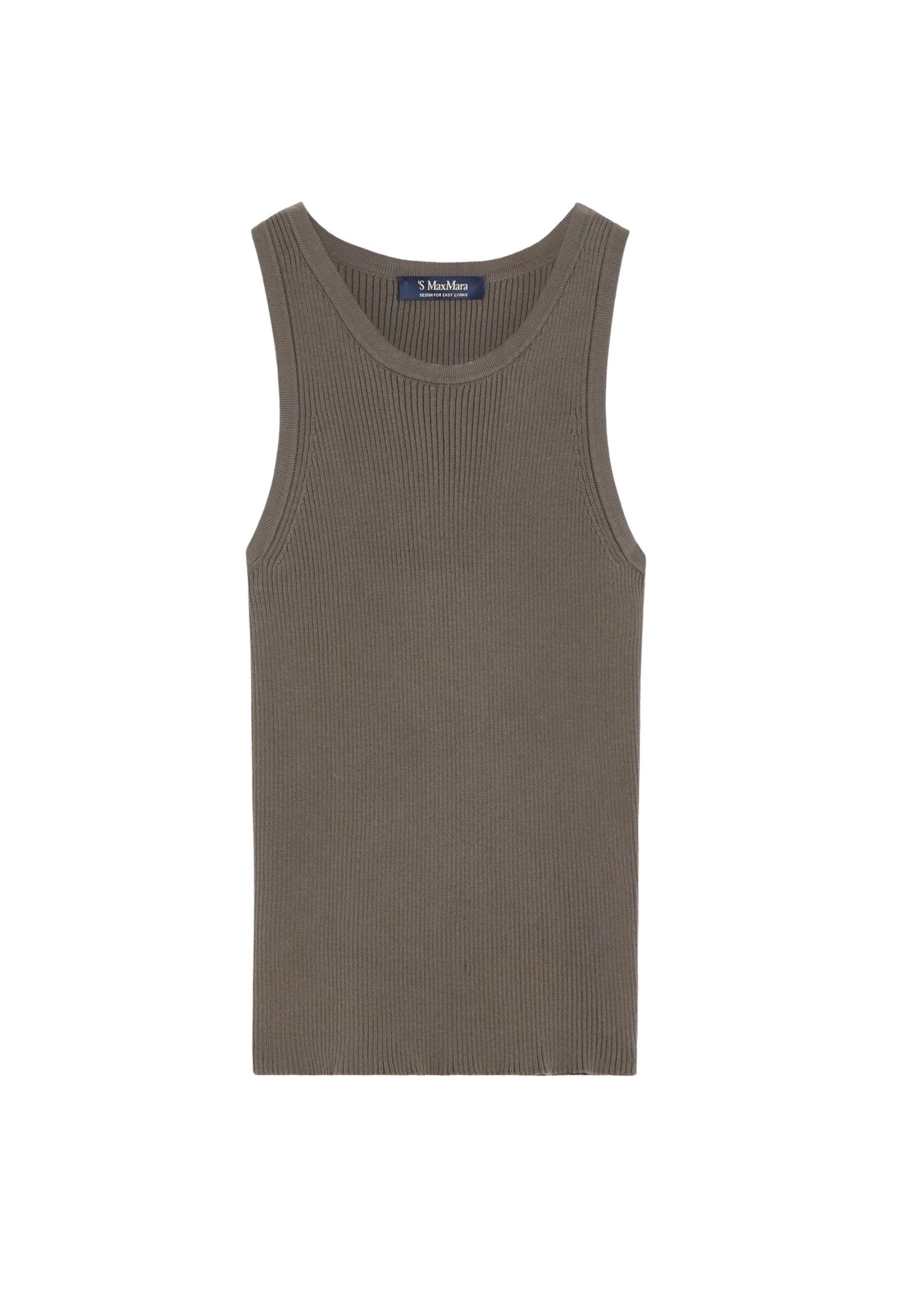 'S Max Mara - Top in maglia di puro cotone