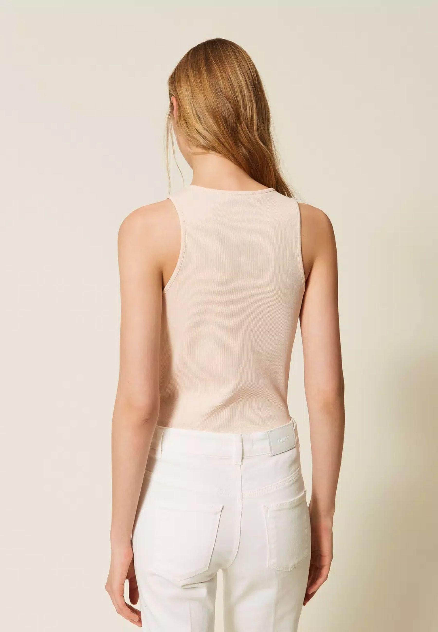 Top a costine con logo