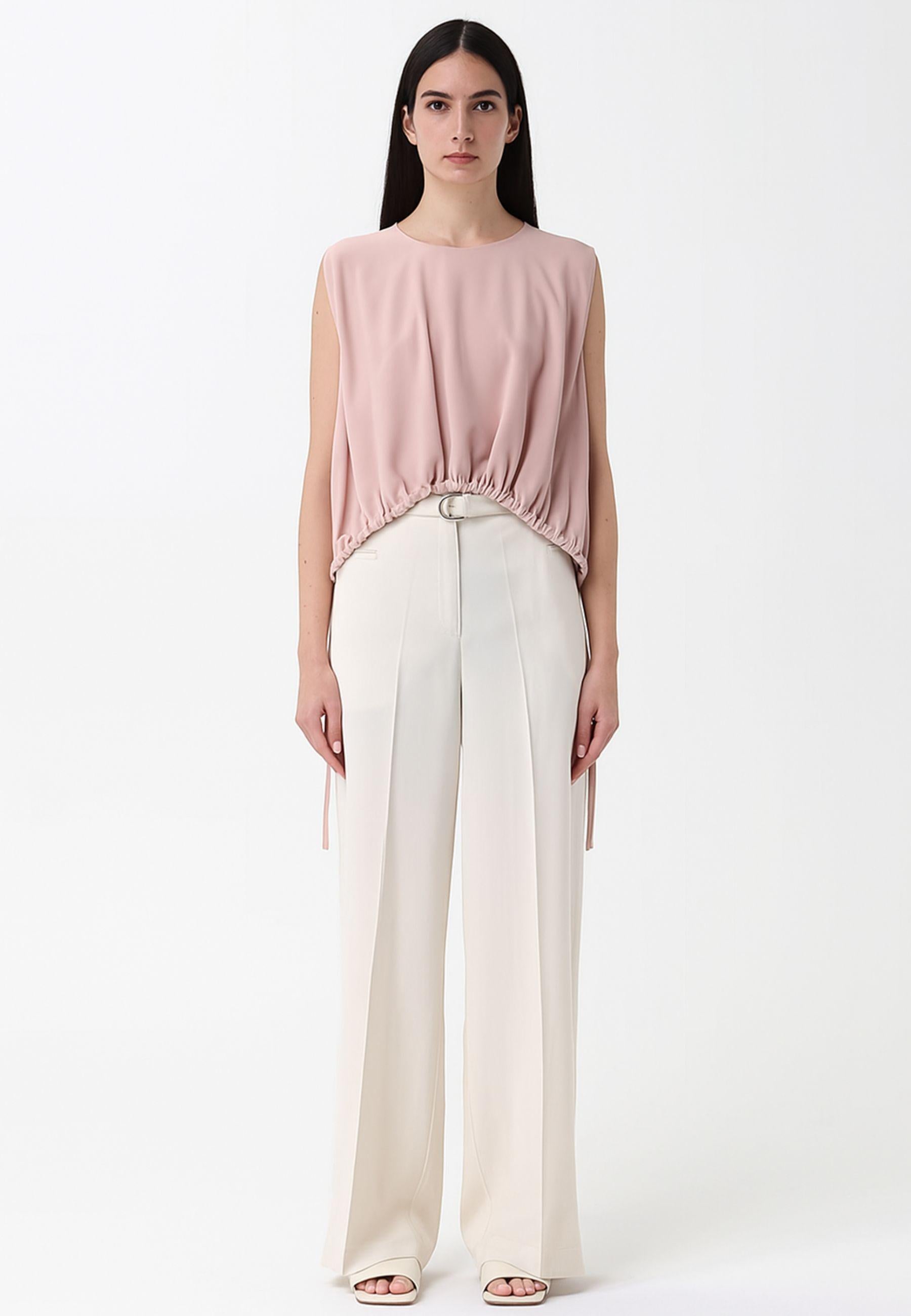Blusa con arriccio<BR/>