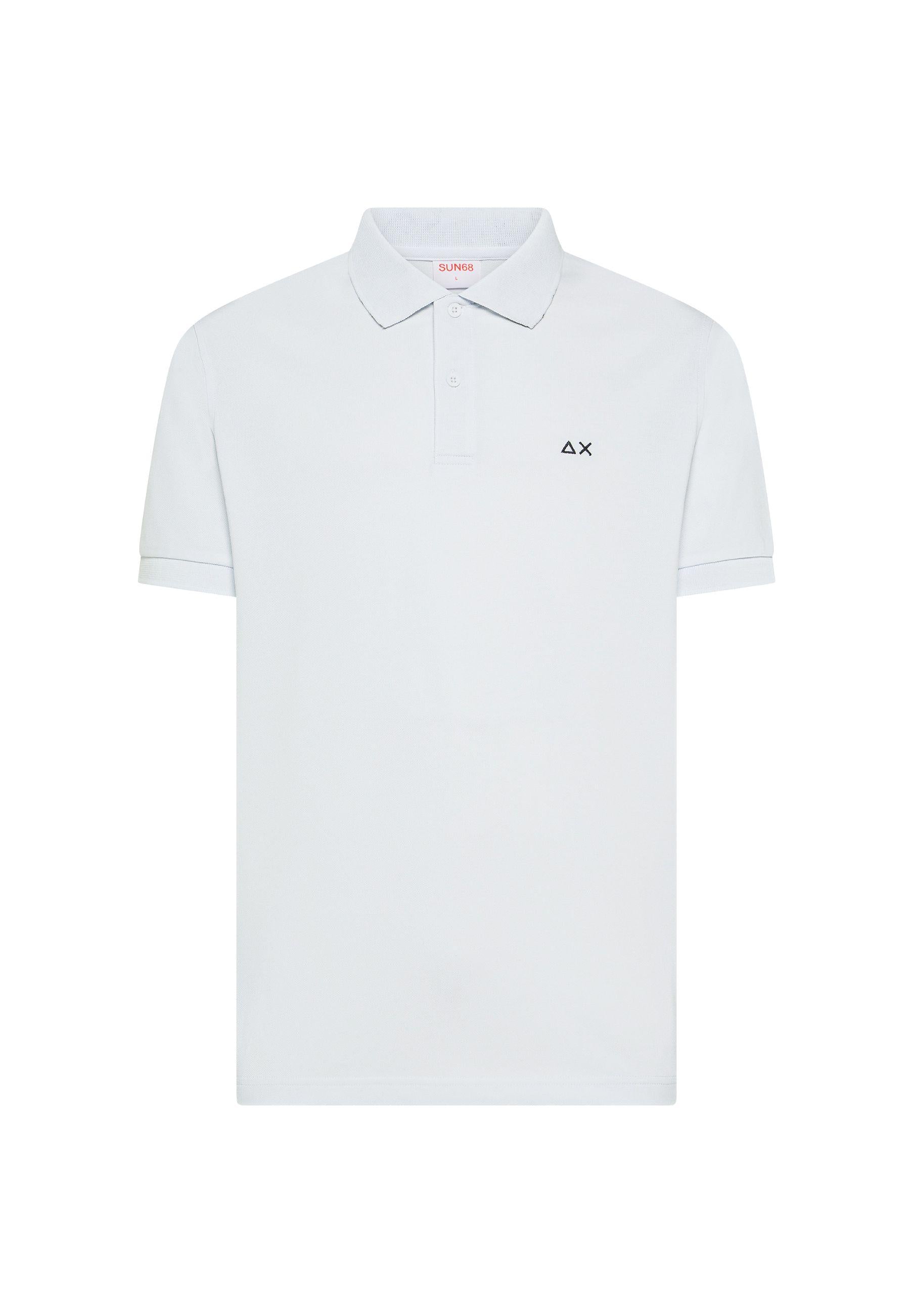 Polo con stampa paisley in cotone bianco