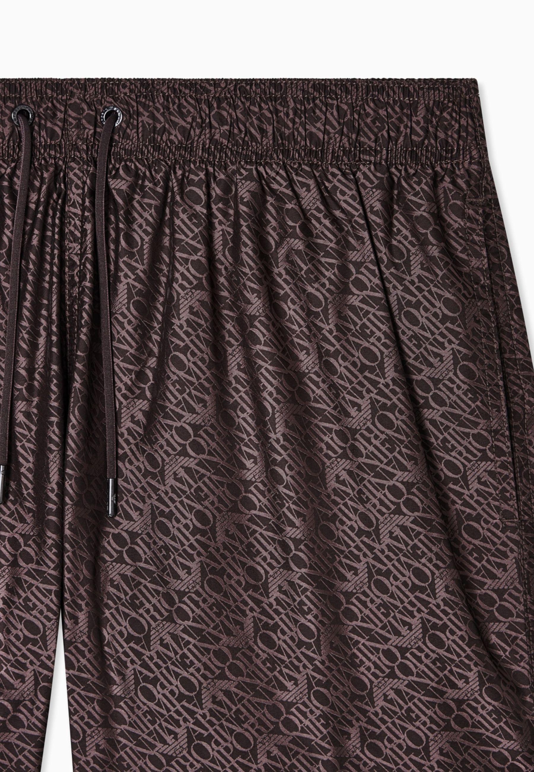 EMPORIO ARMANI - Costume Shorts Jacquard Logo All Over