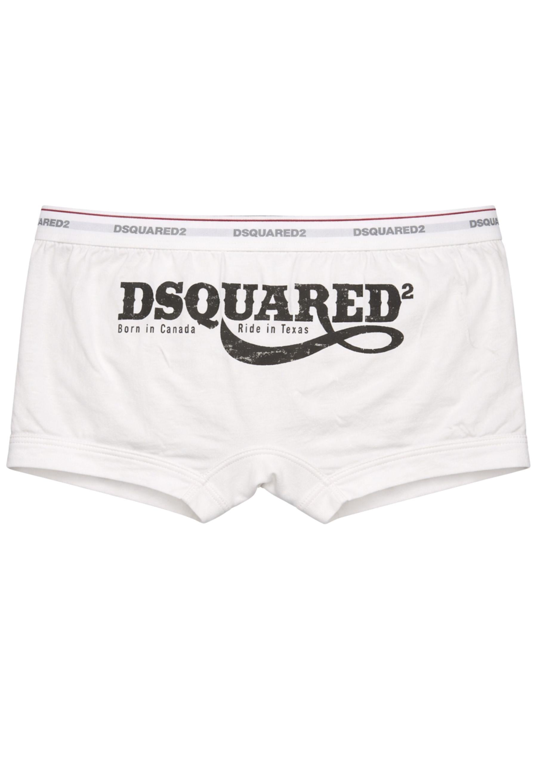 DSQUARED2 - Boxer Uomo con Stampa Logo Posteriore