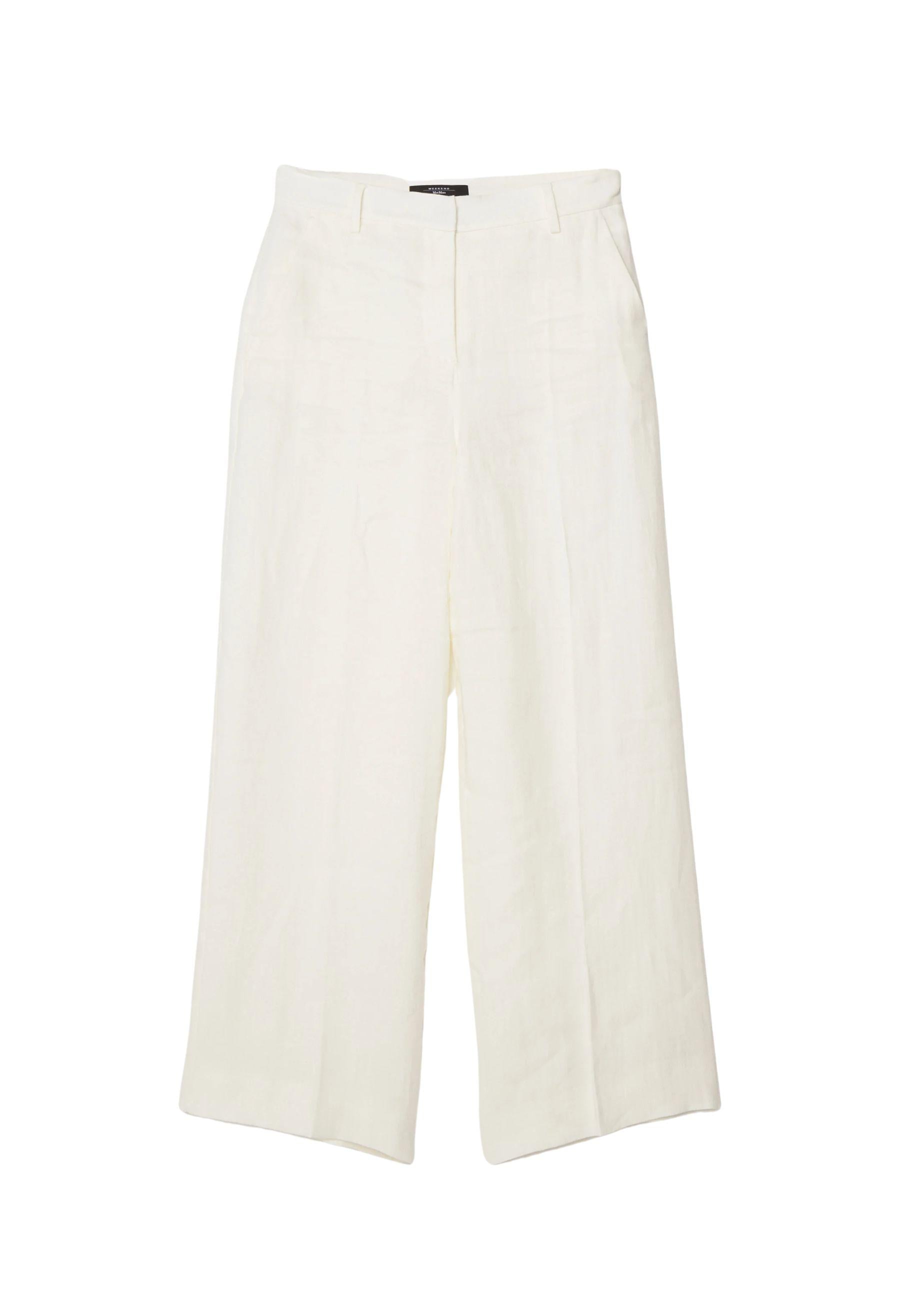 Pantalone in canvas di lino