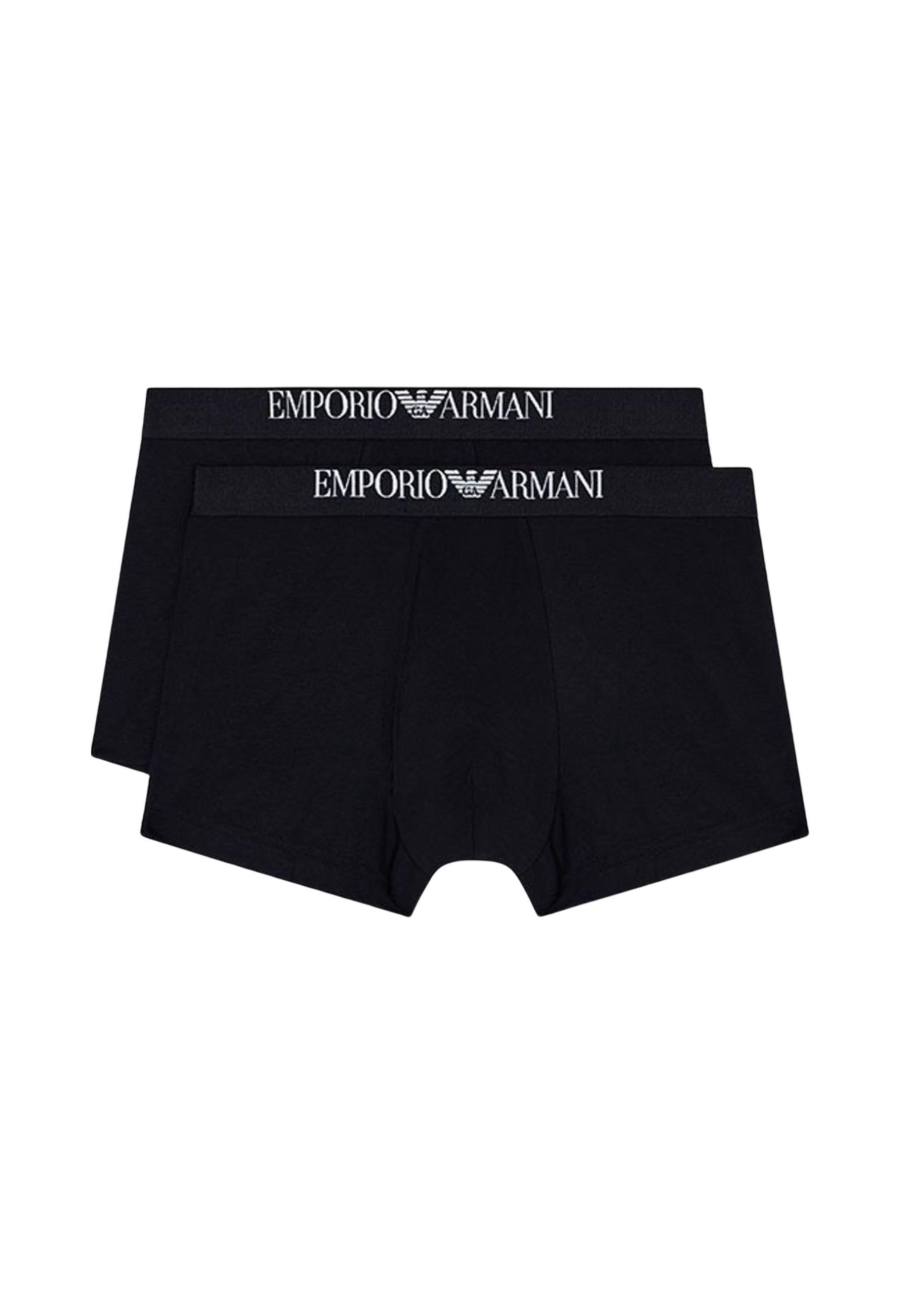 Boxer Emporio Armani in cotone elasticizzato - Pack 2 pezzi