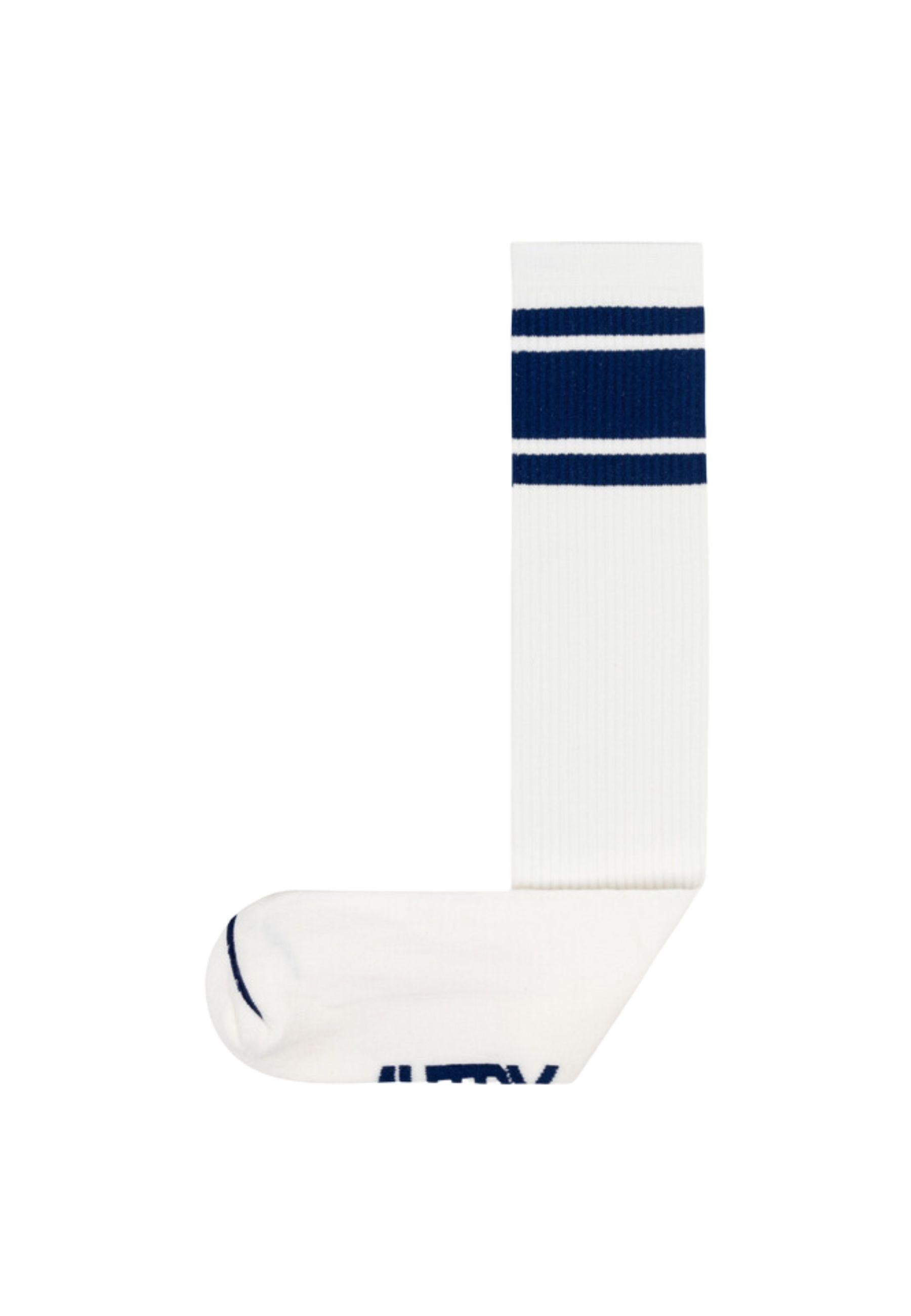 CALZINO IN SPUGNA DI COTONE LOGO BIANCO