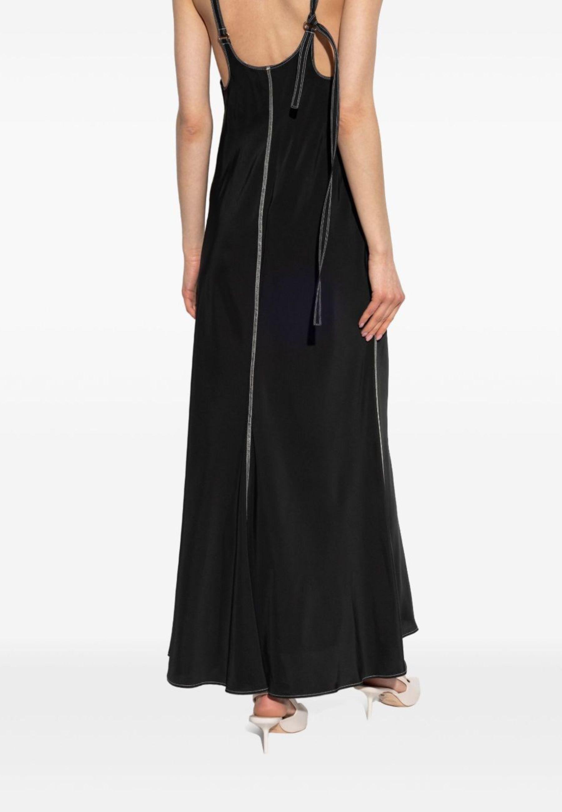 Sportmax - Abito Unione in viscosa nero