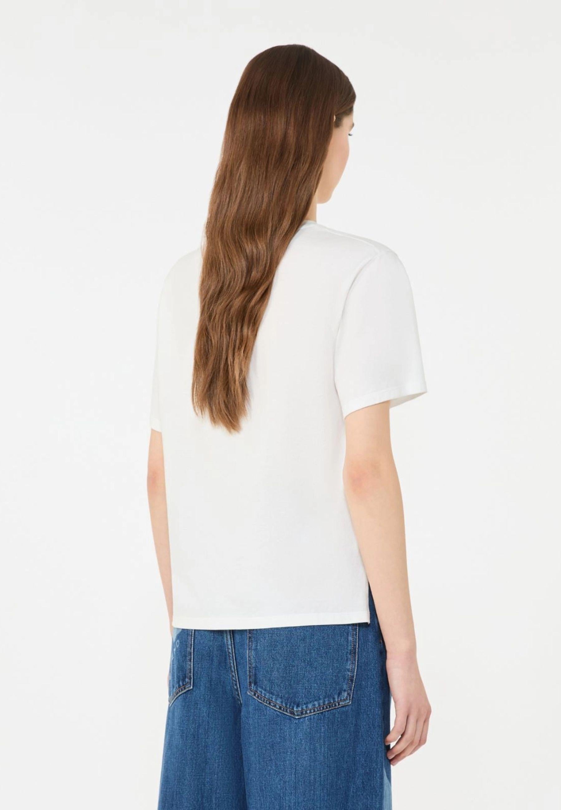 T-shirt in Cotone Biologico con Stampa Grafica
