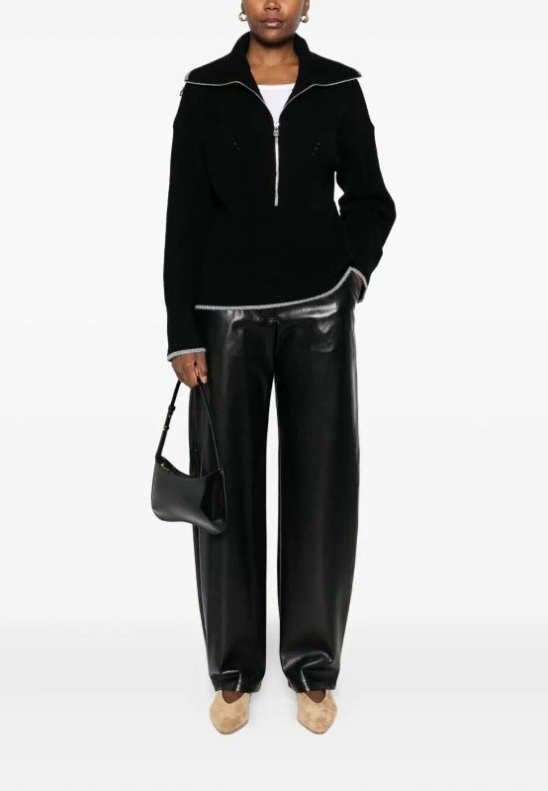 Maglia Pinko in lana e cachemire con zip