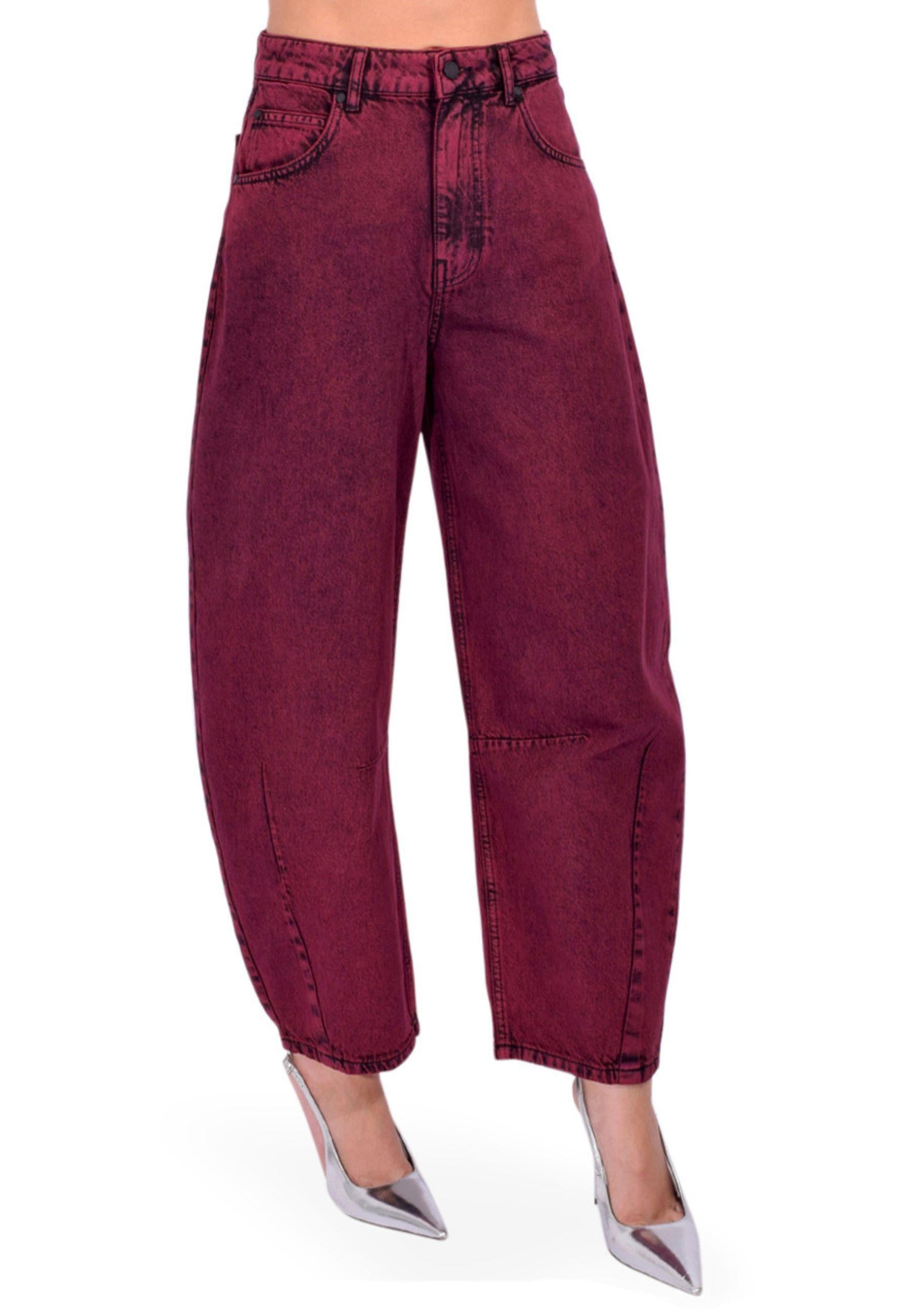 Jeans Barrel Leg "Impressive Overdye" - Margot Mauve