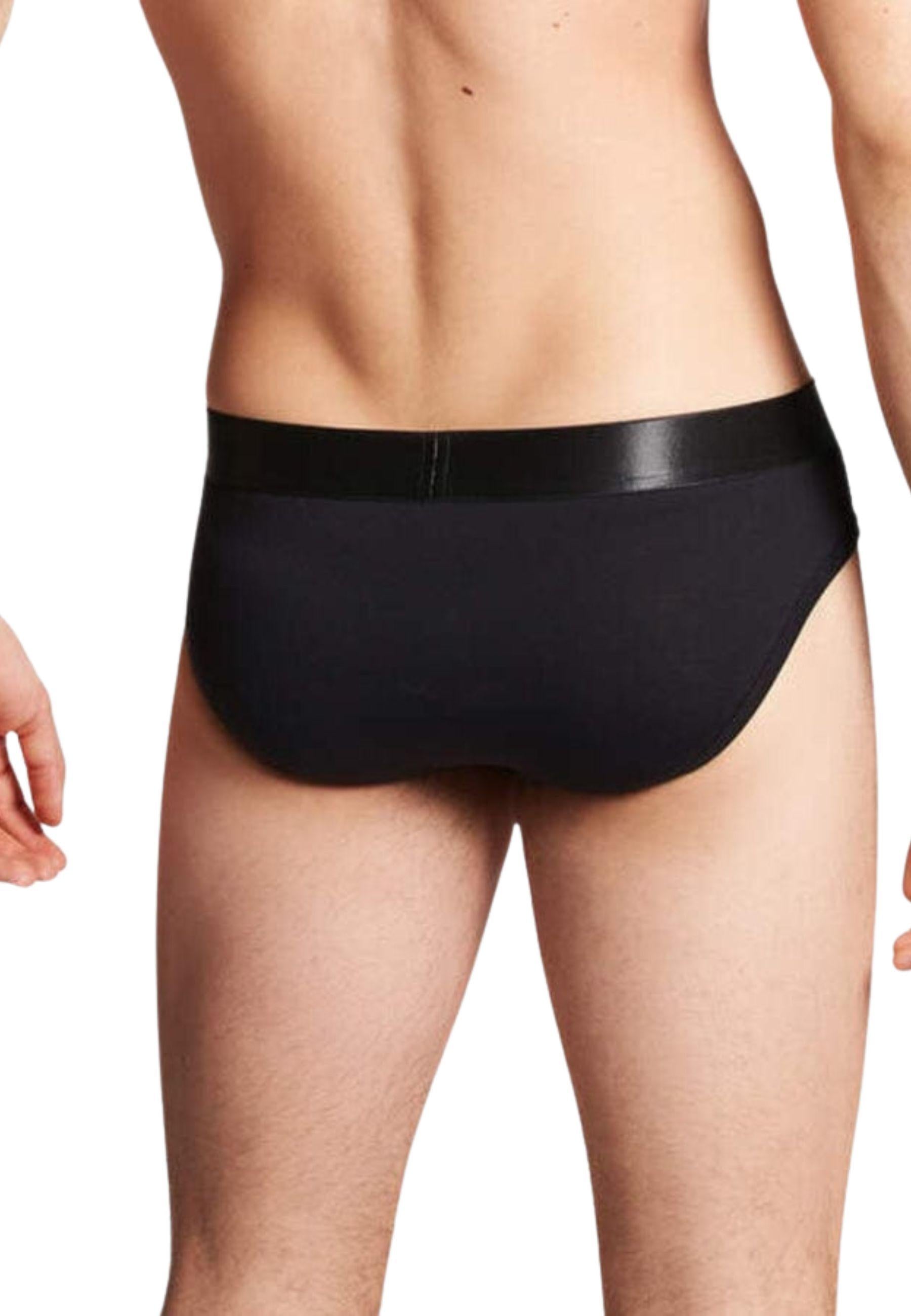 Slip Uomo Logo Waistband Nero