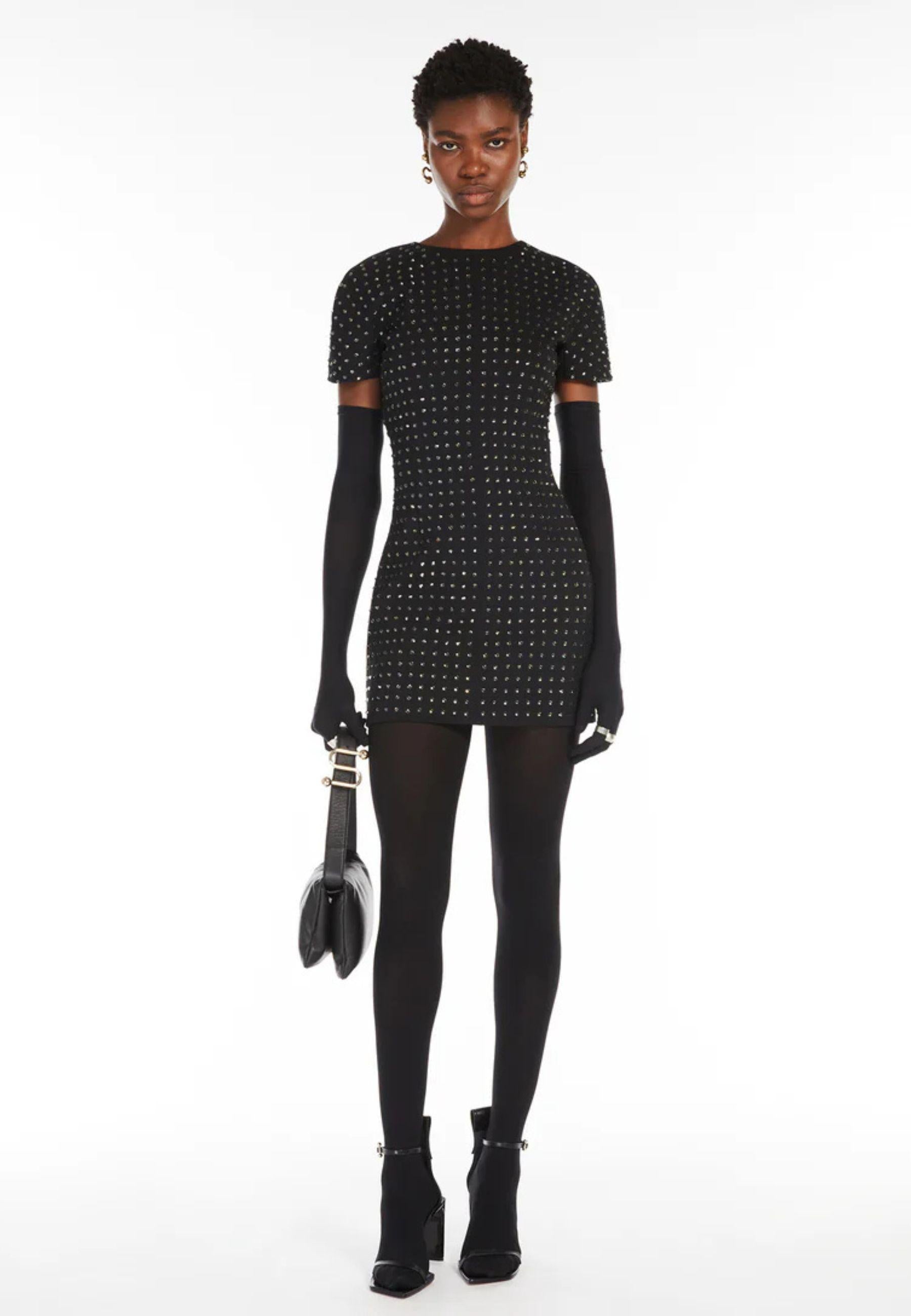 Sportmax - Abito girocollo con strass | Klepsydra Capsule Collection