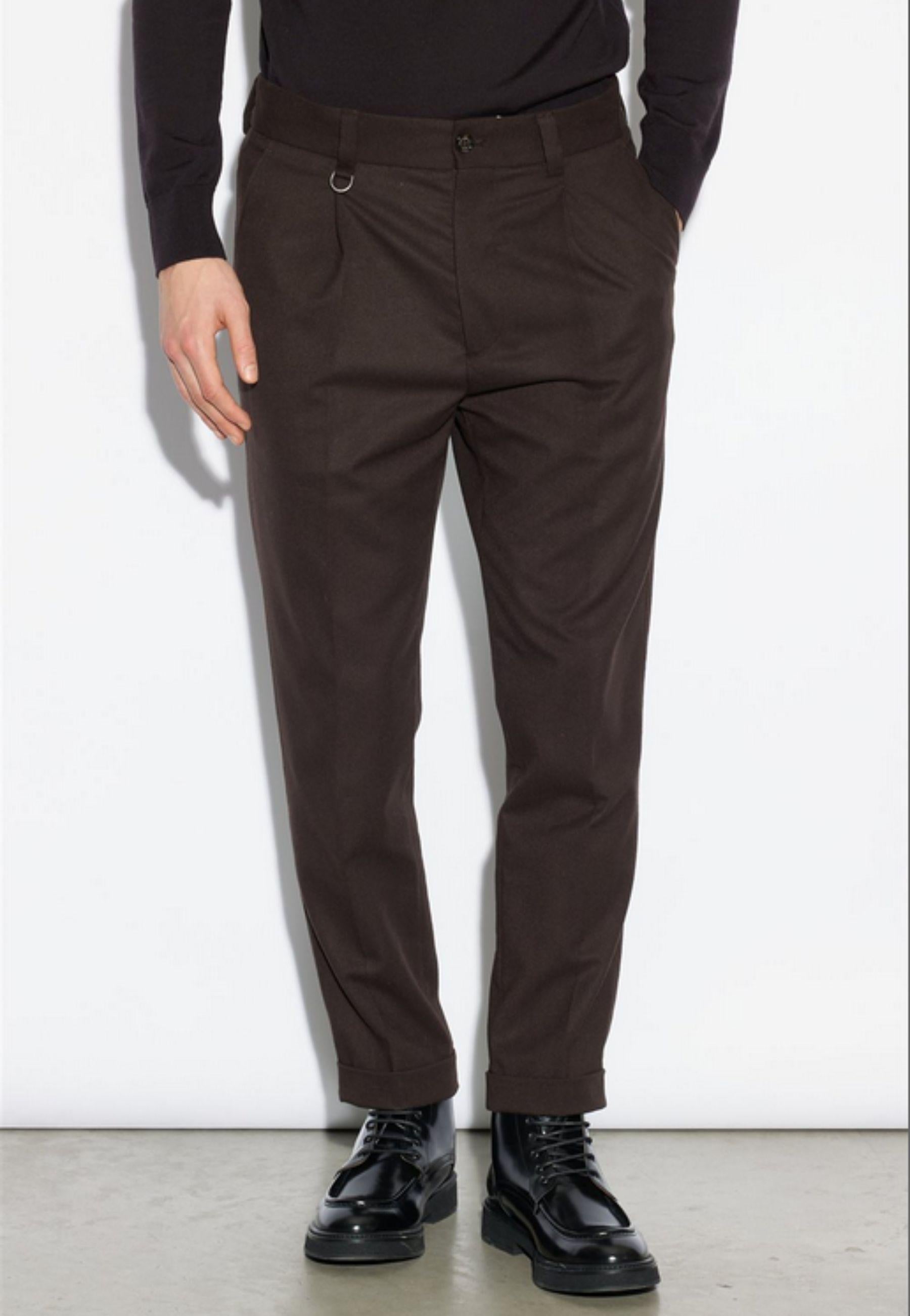 Pantalone "Duomo" in flanella<BR/>