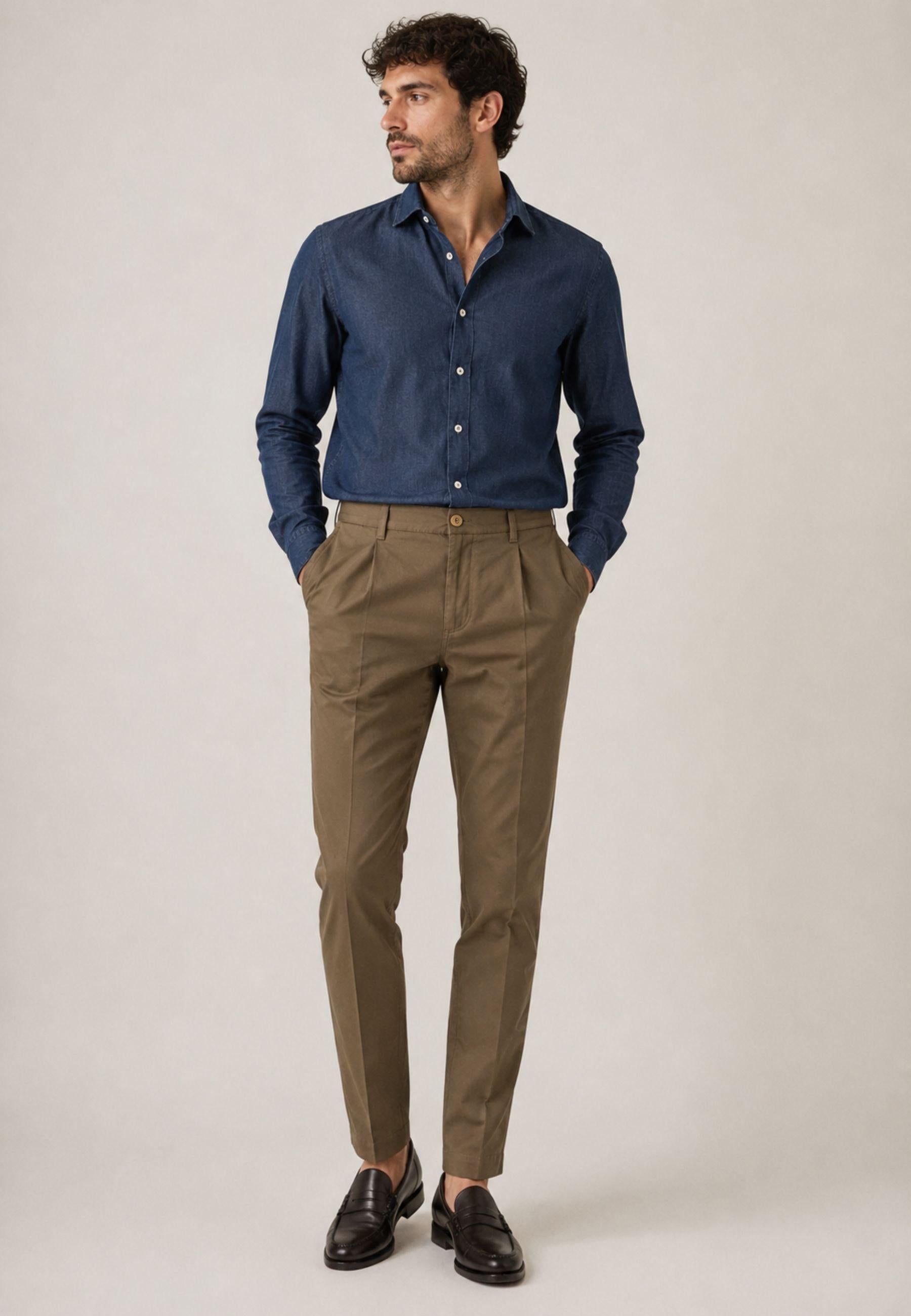 Briglia 1949 Tiberio pantalone uomo in cotone stretch