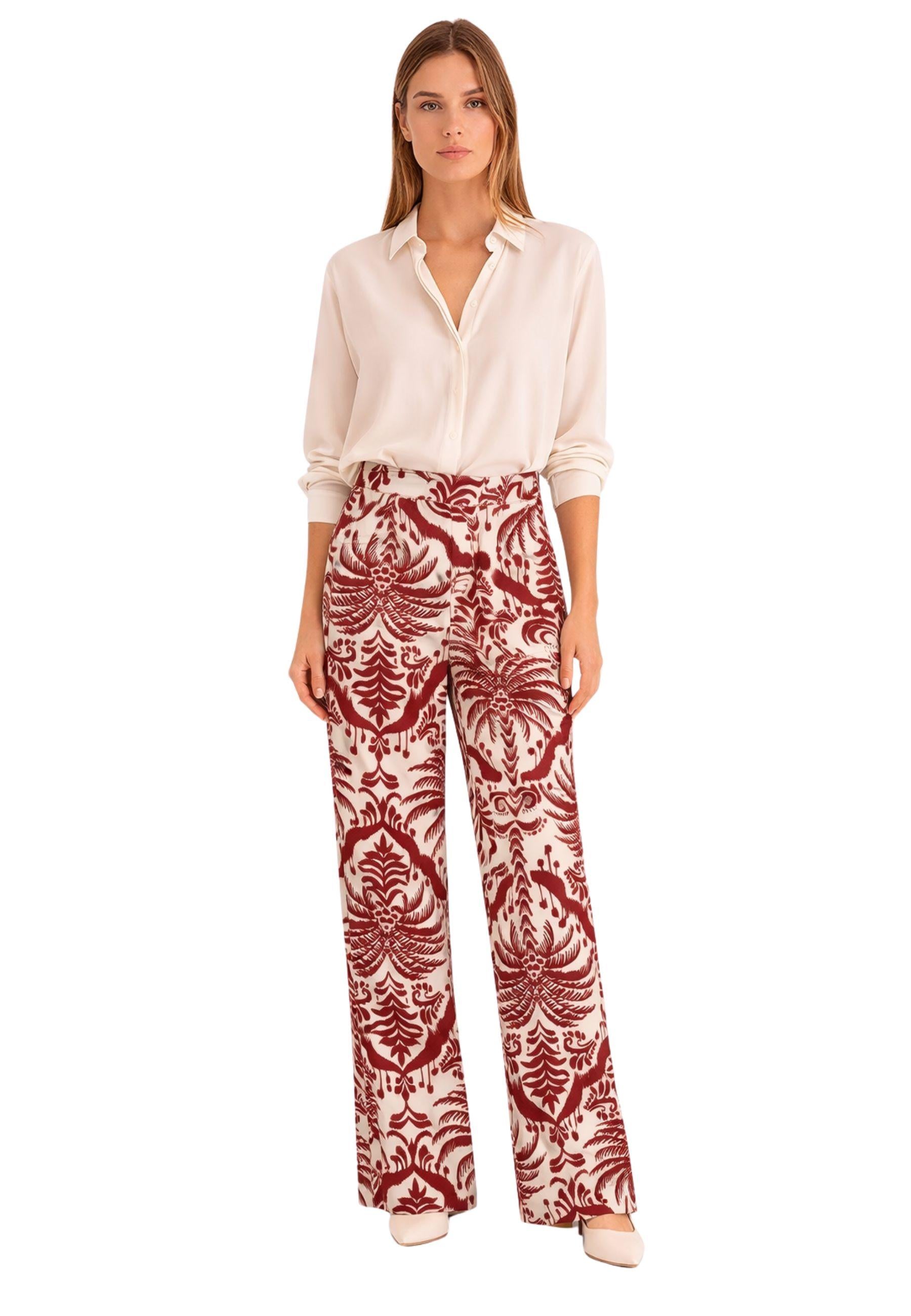 Pantaloni in raso stampato iBlues
