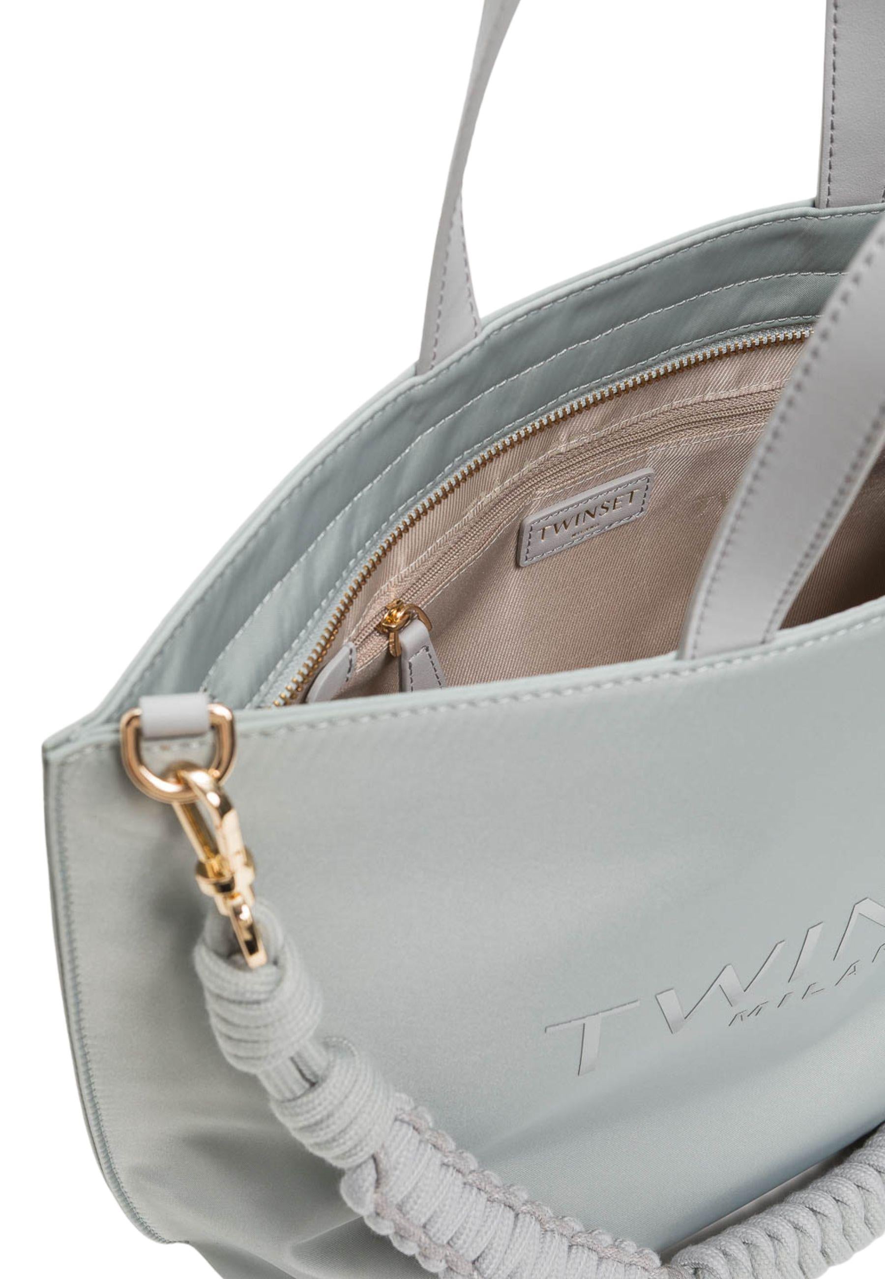 Borsa shopper con logo Twinset