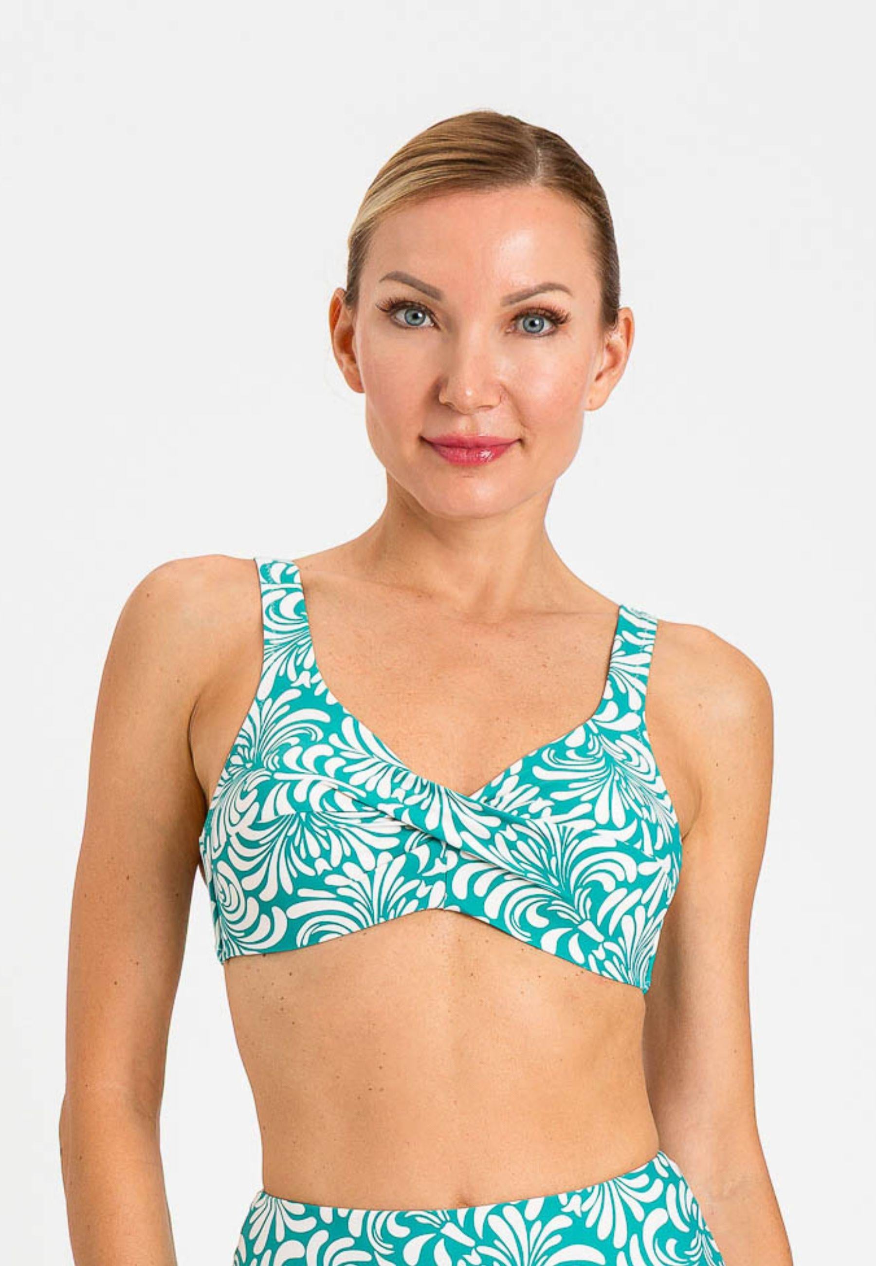 Bikini Twinset con stampa botanica e dettagli gioiello - coppa C
