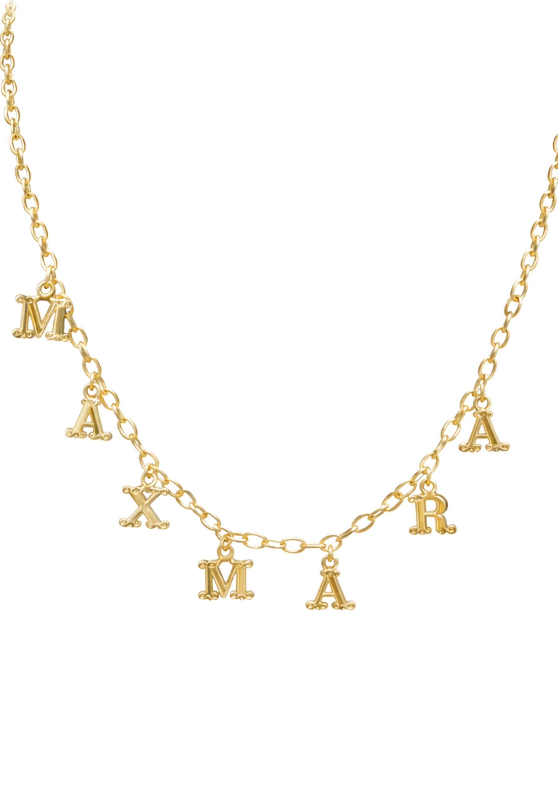 Collana Max Mara con charms logo