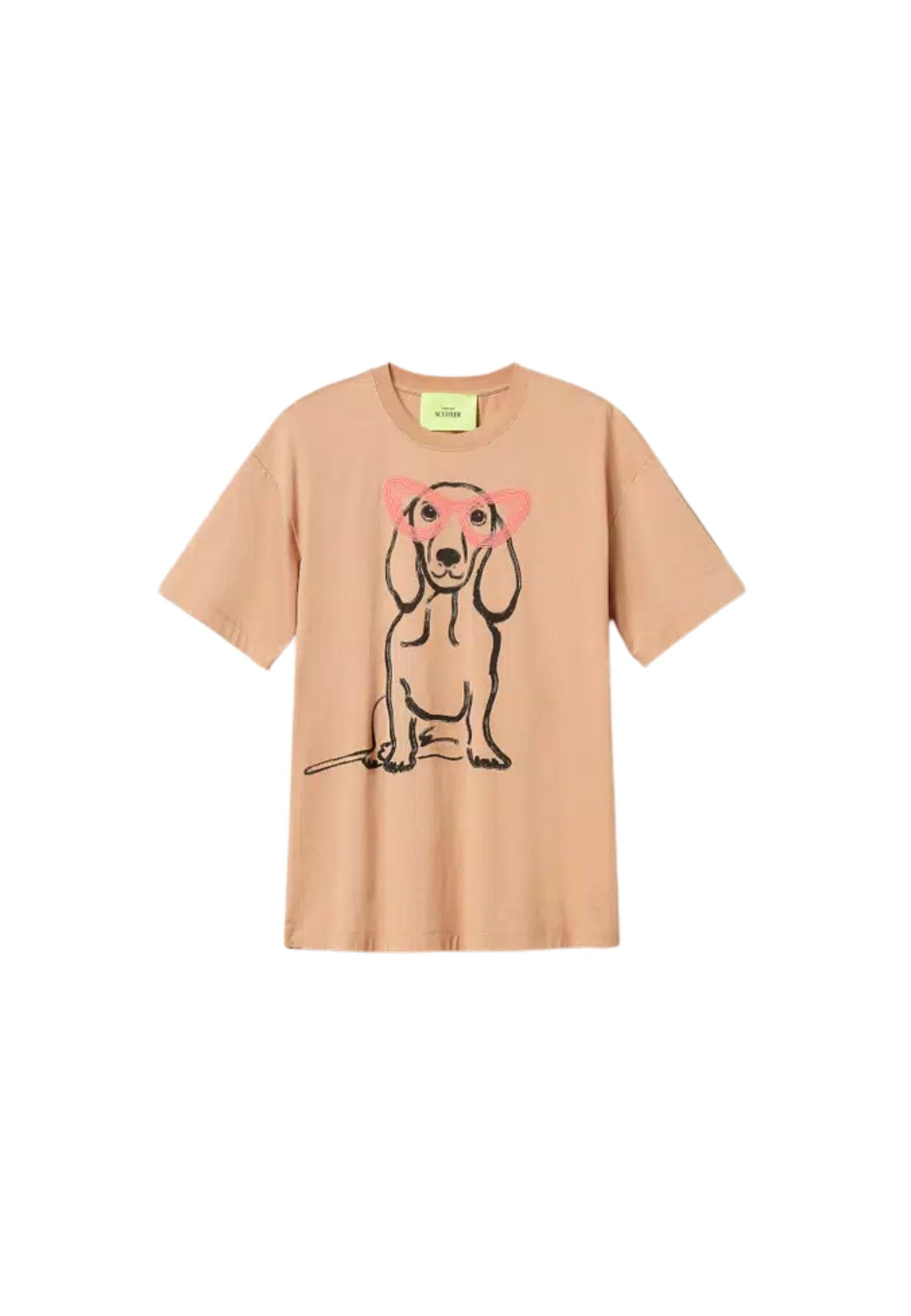 T-shirt oversize MYFO con stampa e ricamo - Actitude by Twinset