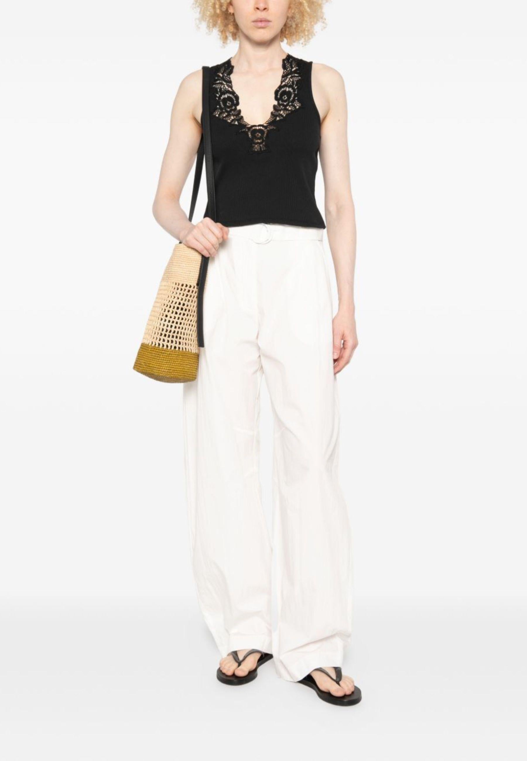 Twinset - Top a Costine con Pizzo