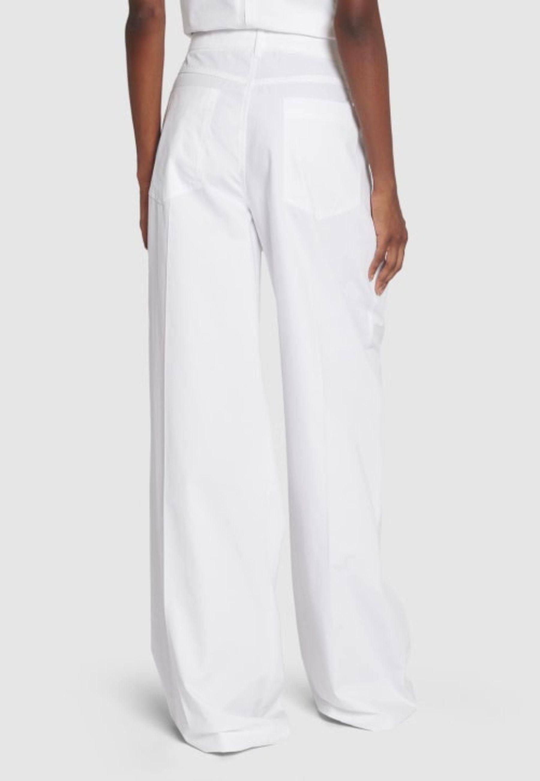 Sportmax - Pantaloni larghi Gebe in tela di cotone