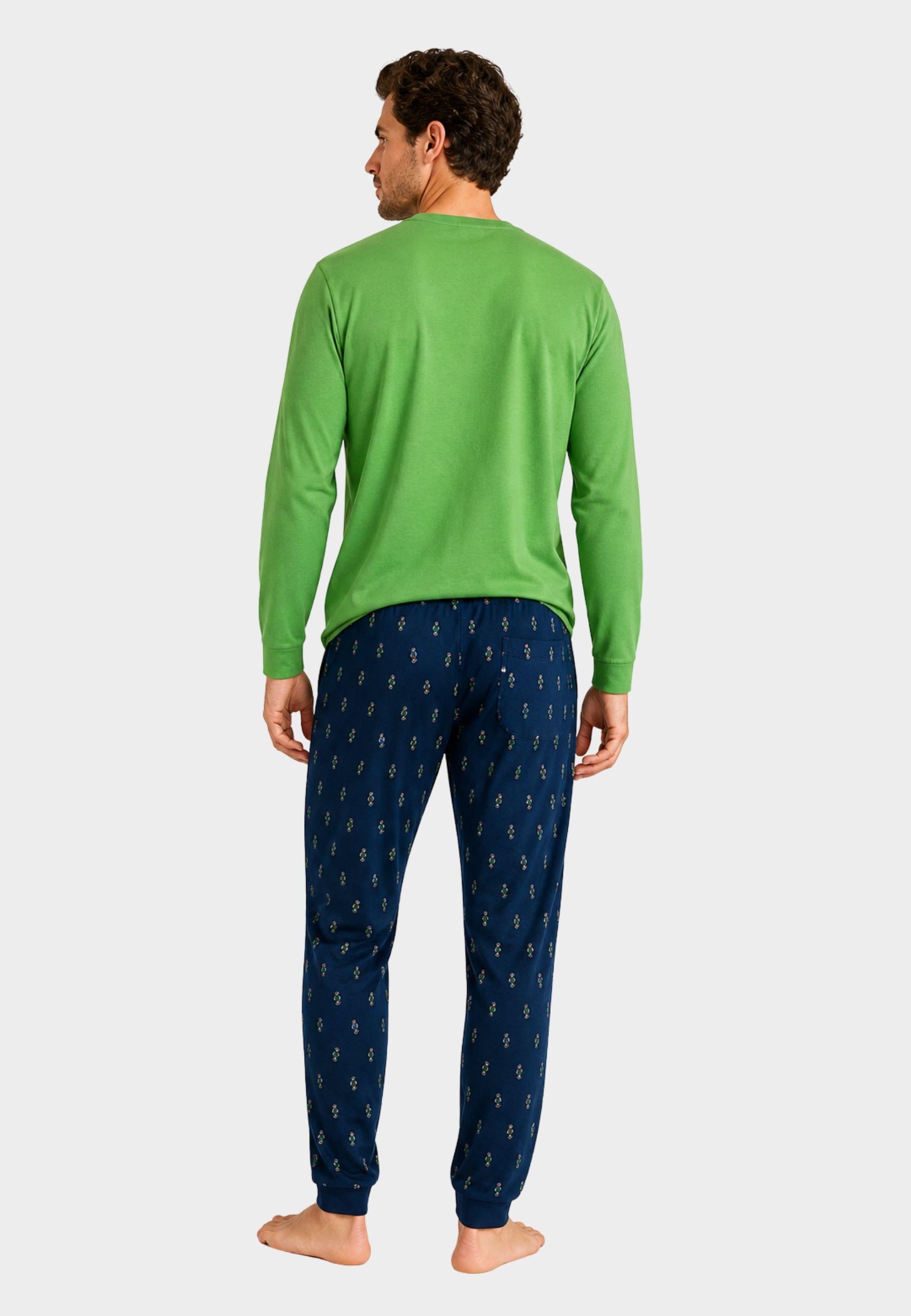 Pigiama Uomo Julipet in Cotone con Pantalone Fantasia