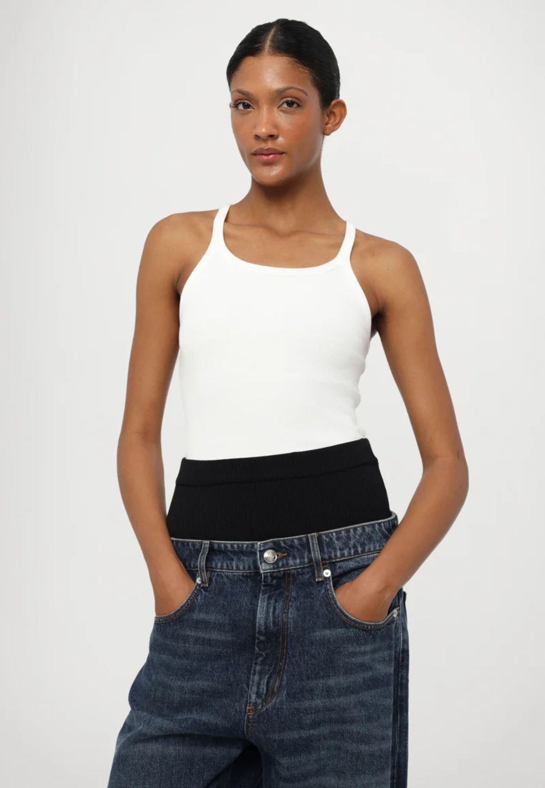 Jeans Sportmax con fascia in maglia