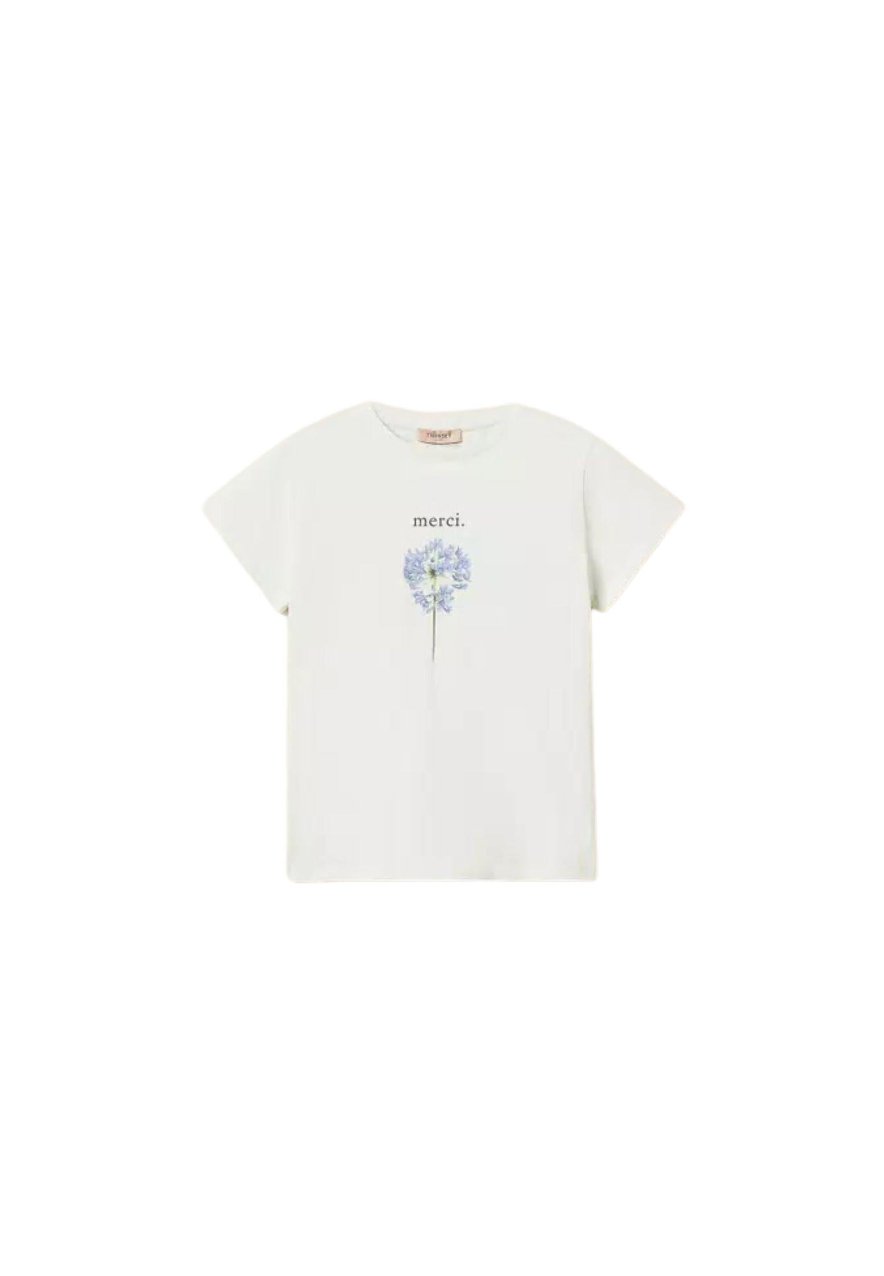 T-shirt regular con stampa Twinset