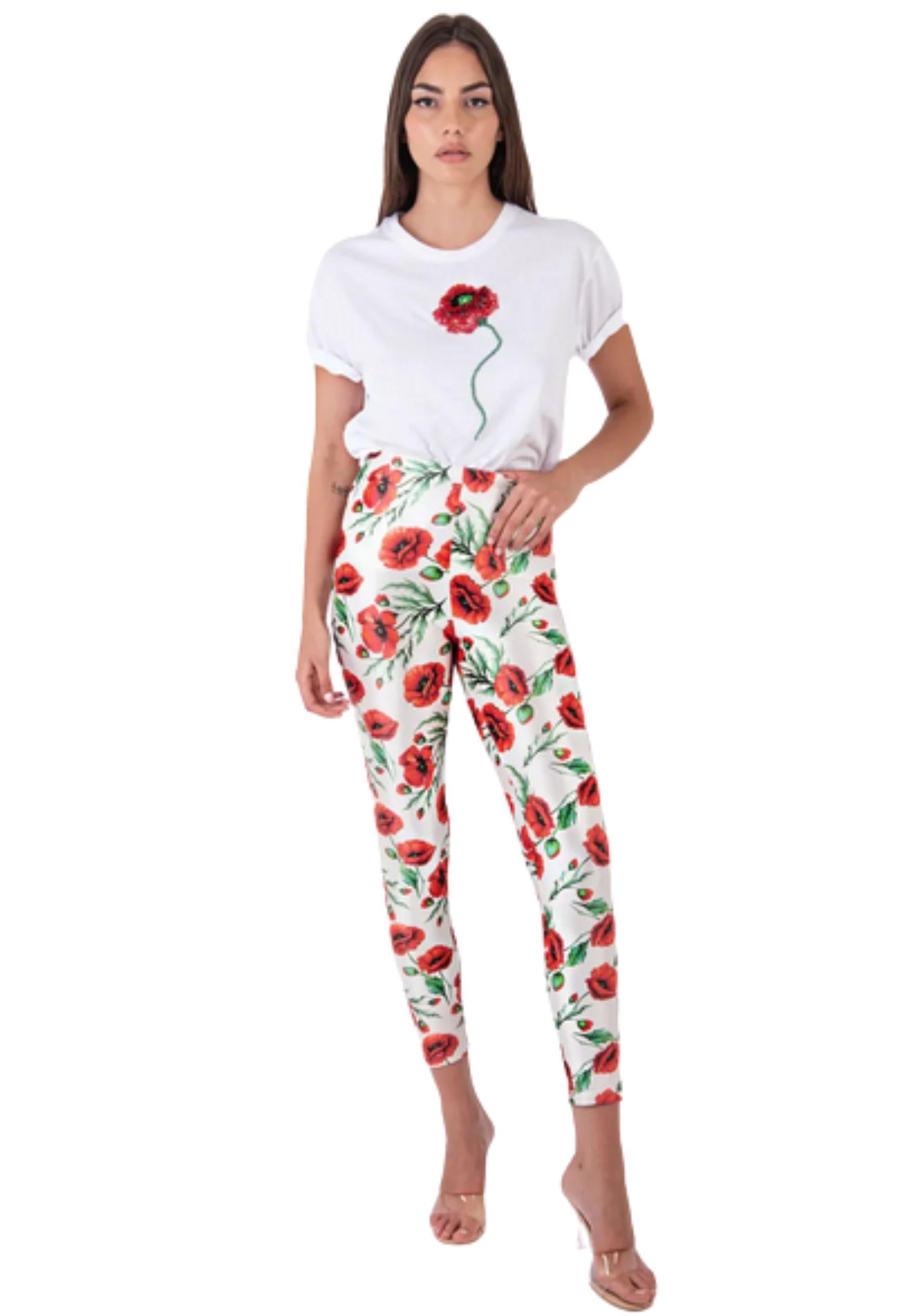 Leggings vita alta fantasia<BR/>