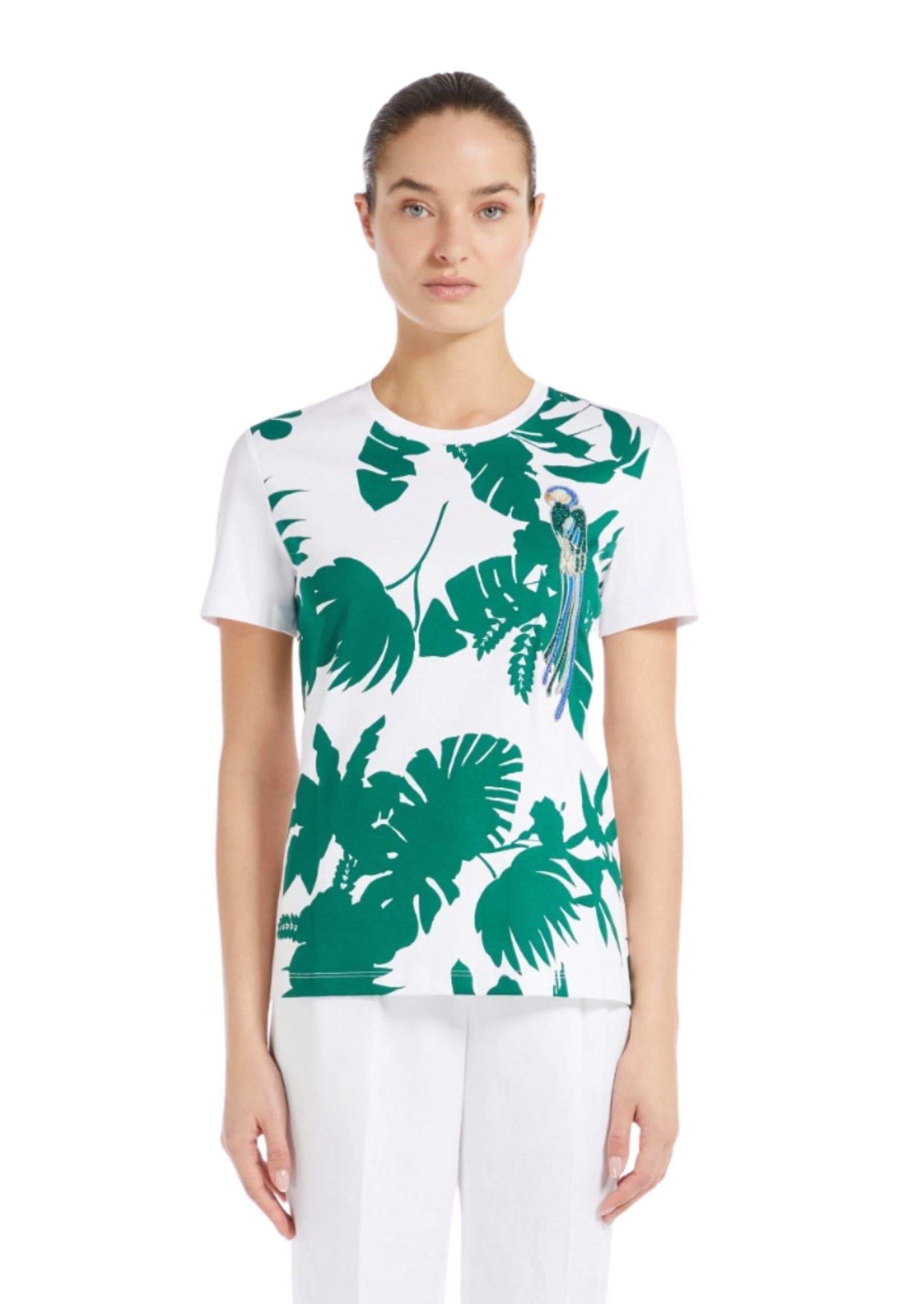 T-shirt in jersey con stampa