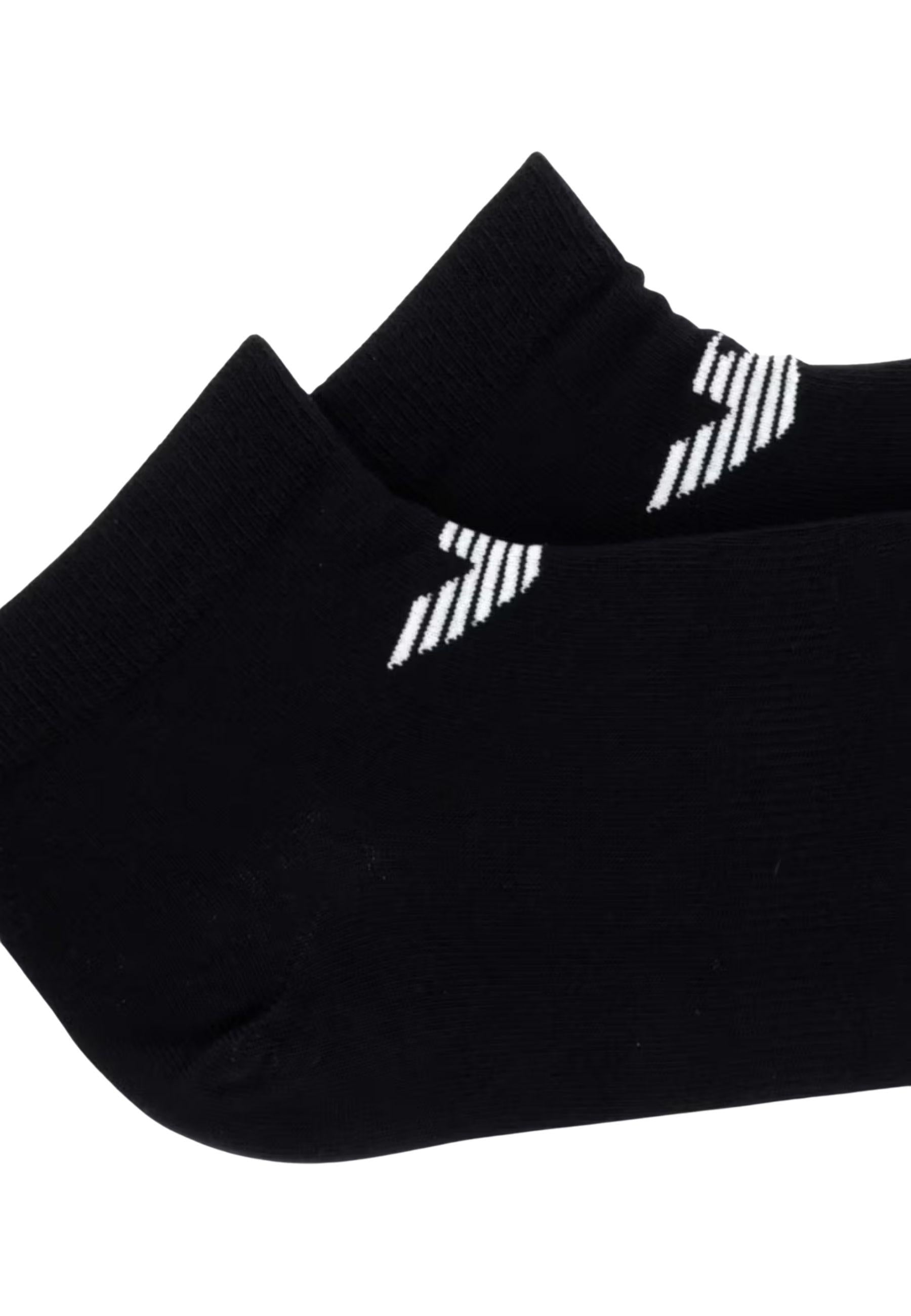 Emporio Armani Underwear - Calzini Corti Uomo Pack 3 Pezzi Nero