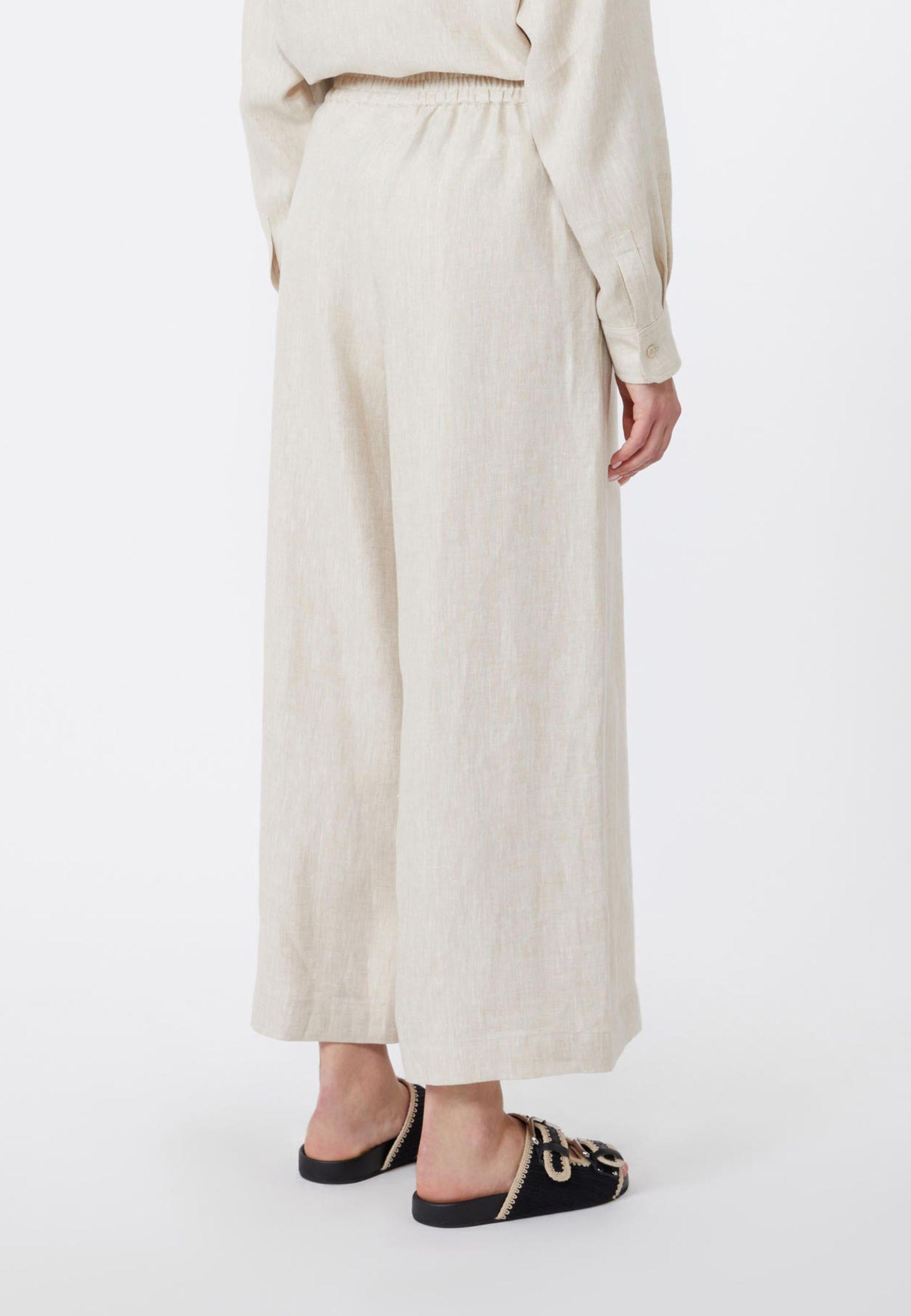 Weekend Max Mara - Pantalone cropped in puro lino