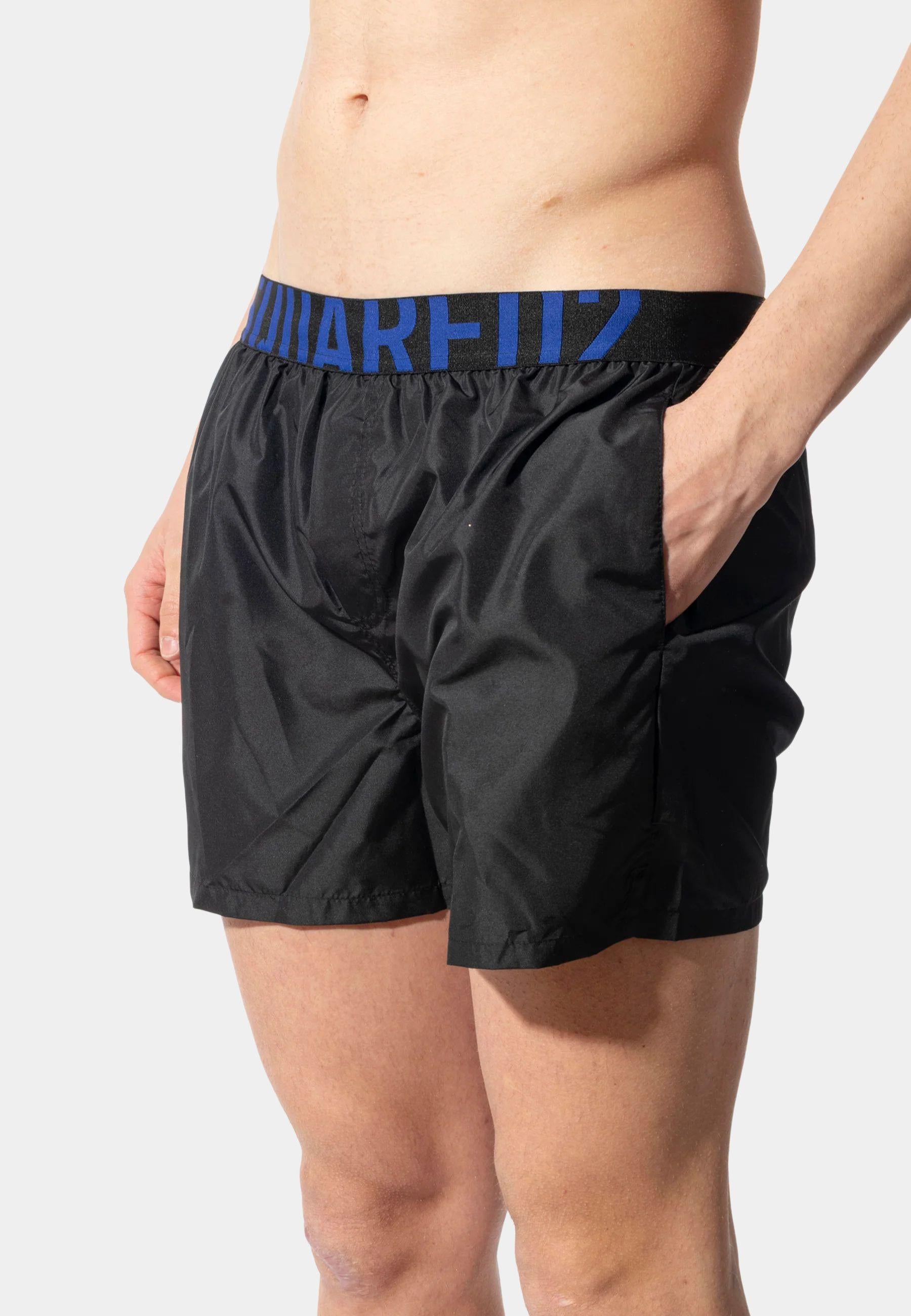 Costume da bagno uomo con logo elastico