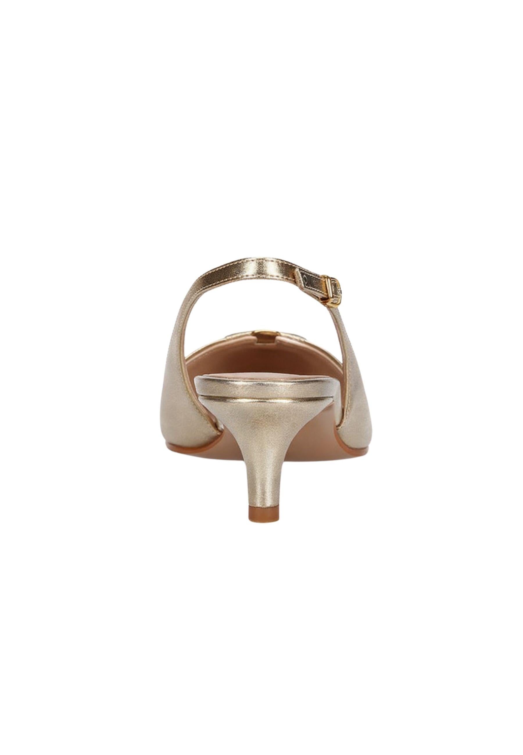 Décolleté sling back in pelle