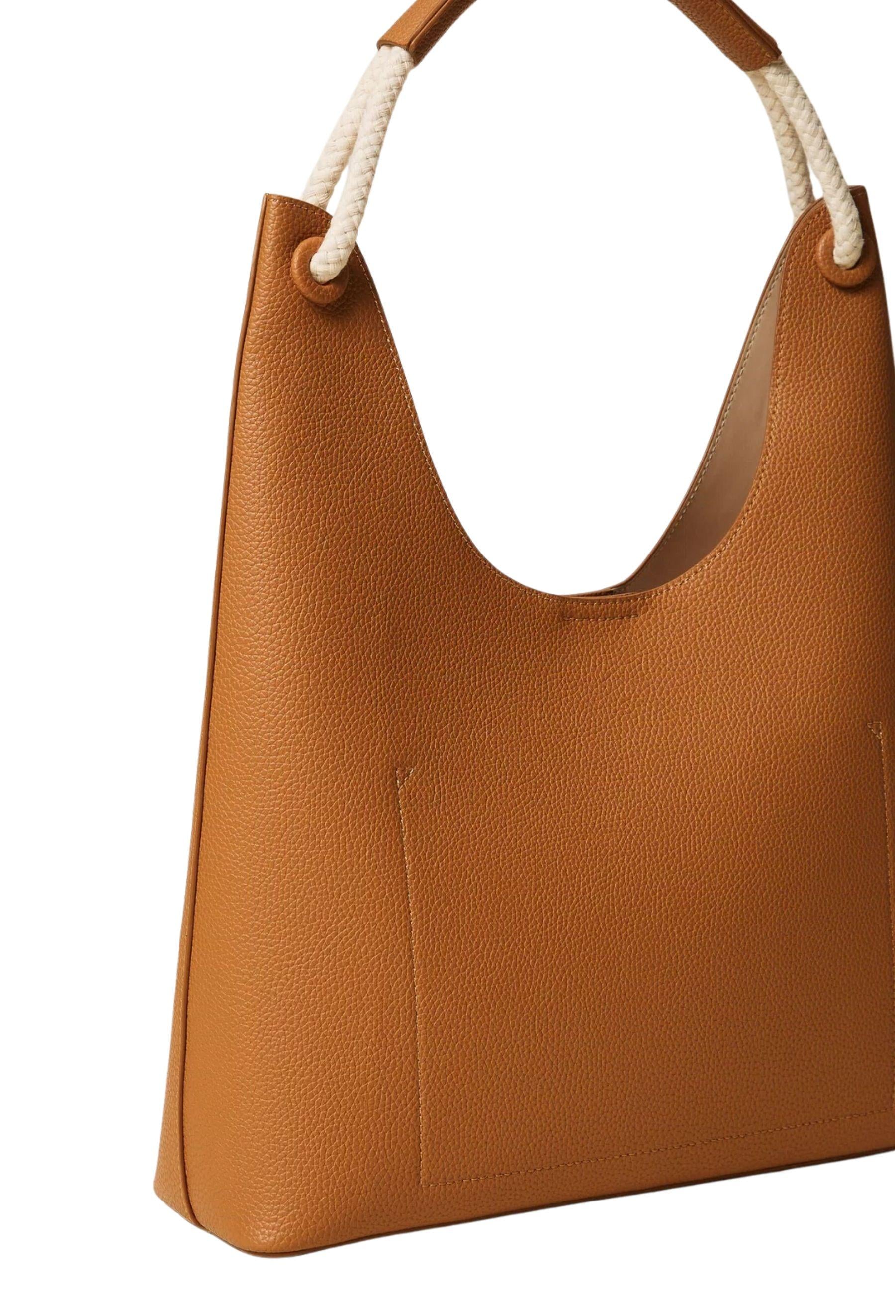 Borsa Hobo con Manico in Corda