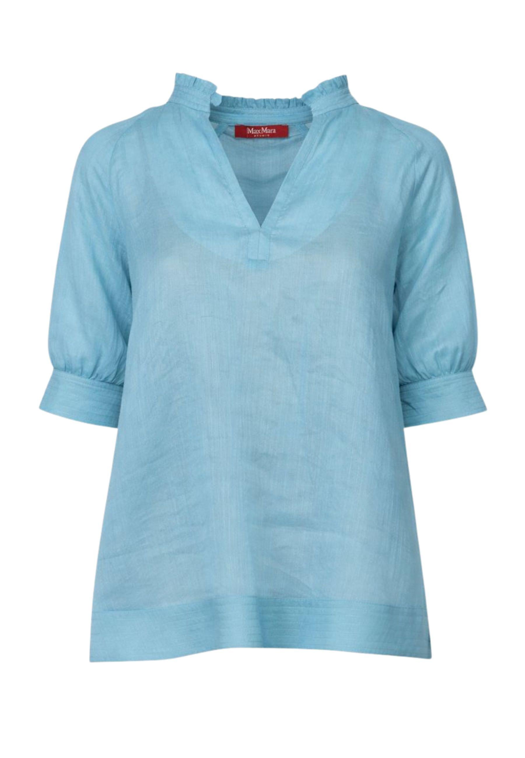 Blusa in garza ramiè