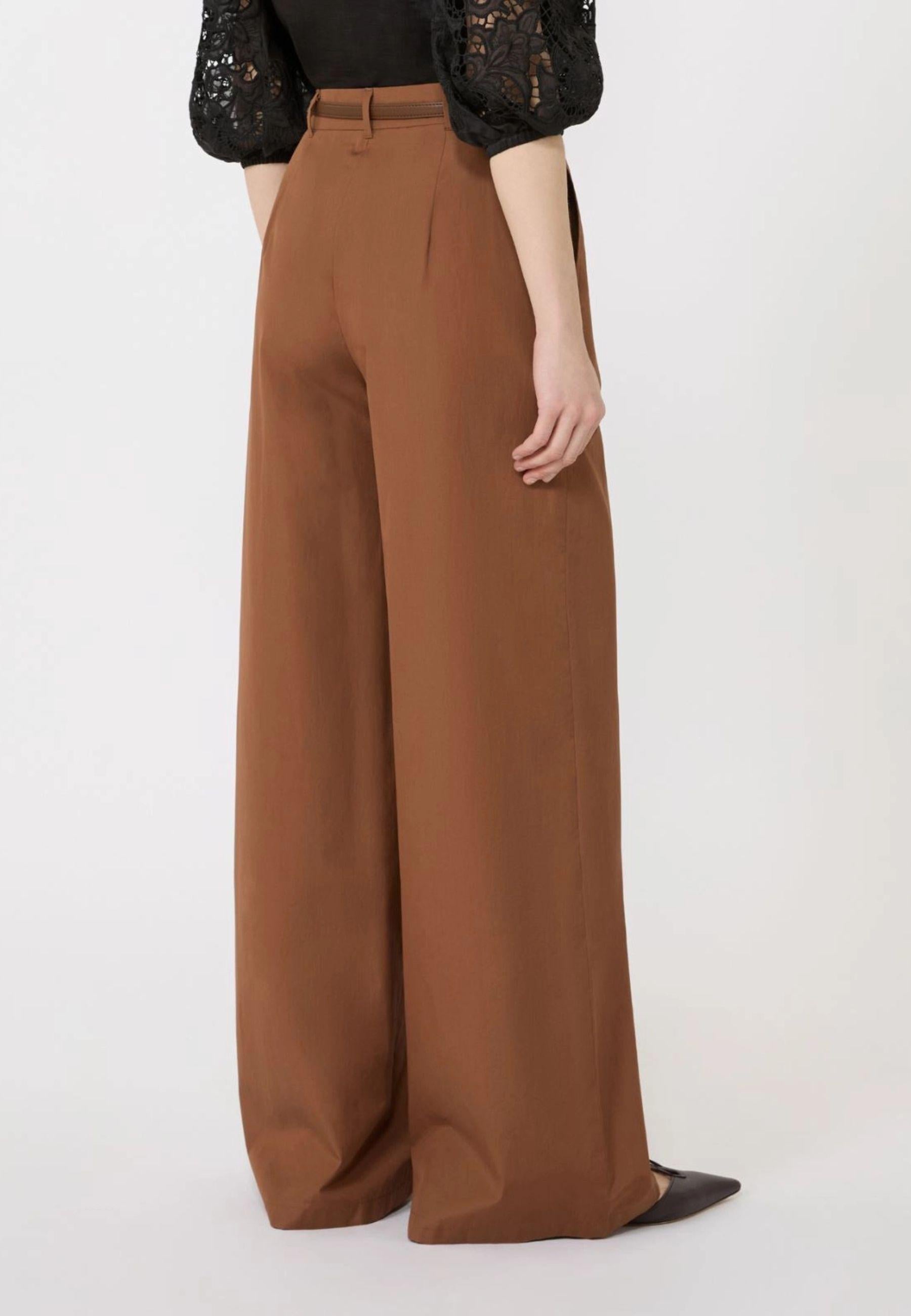 Max Mara Studio - Pantalone in popeline di cotone