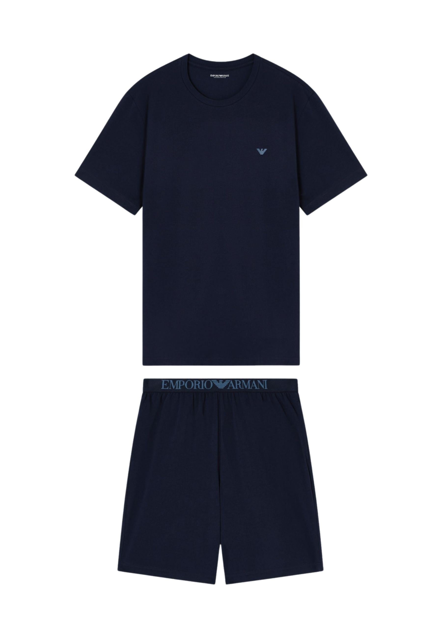 EMPORIO ARMANI - Pigiama con Bermuda in Jersey Endurance