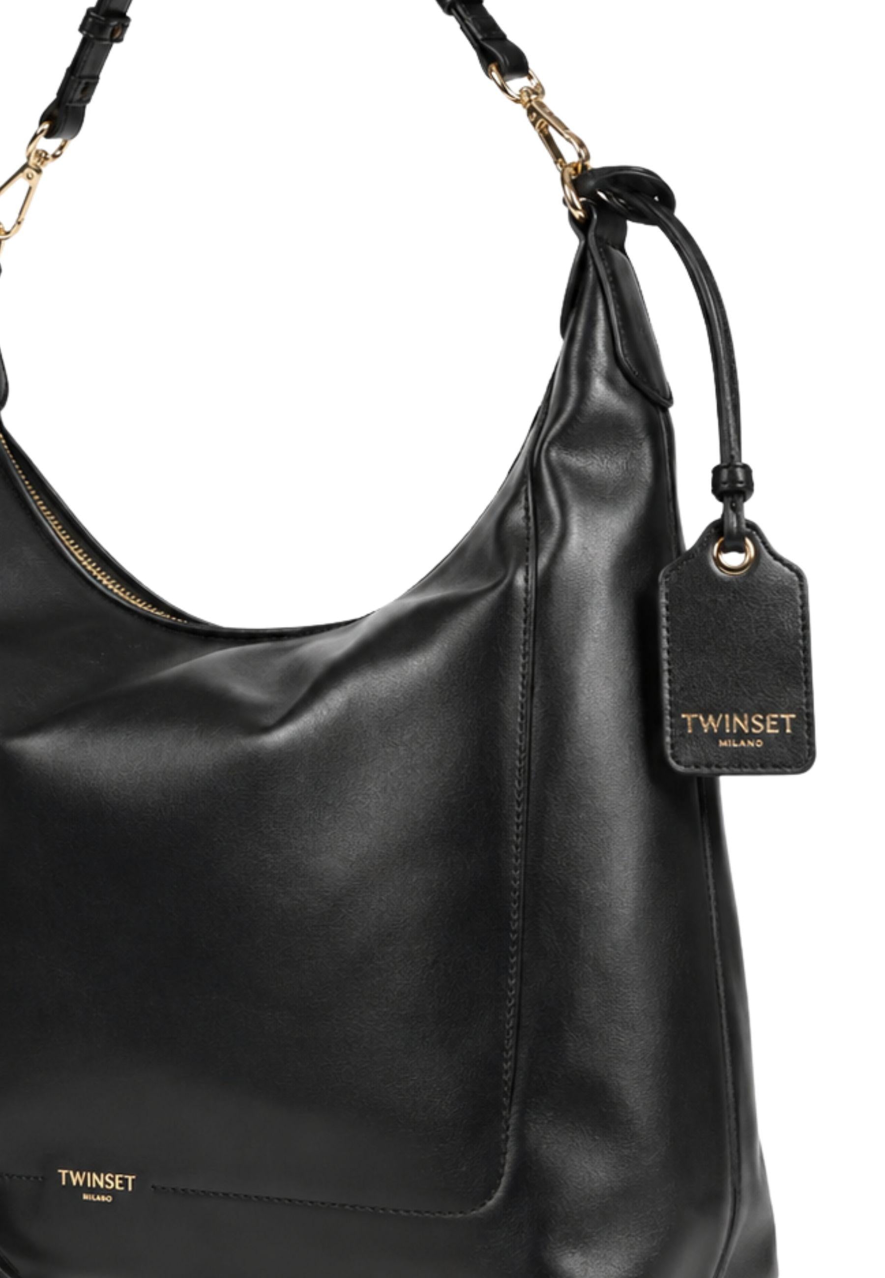 Borsa a Spalla con Tracolla Removibile Nero