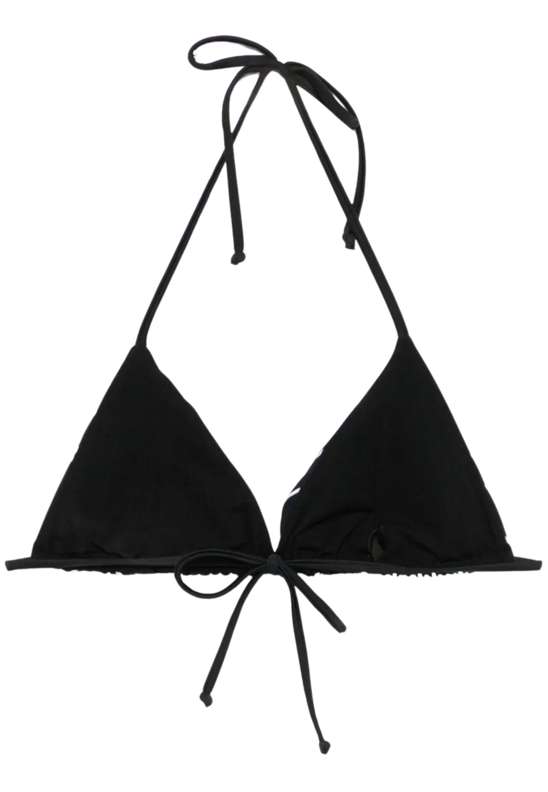 Top bikini con stampa