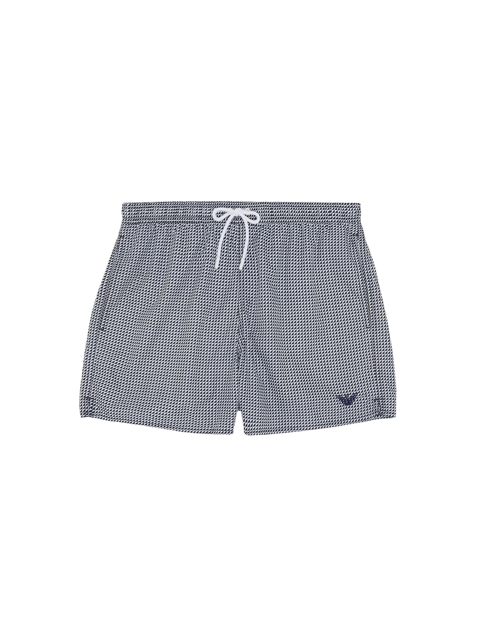Costume boxer con micro pattern