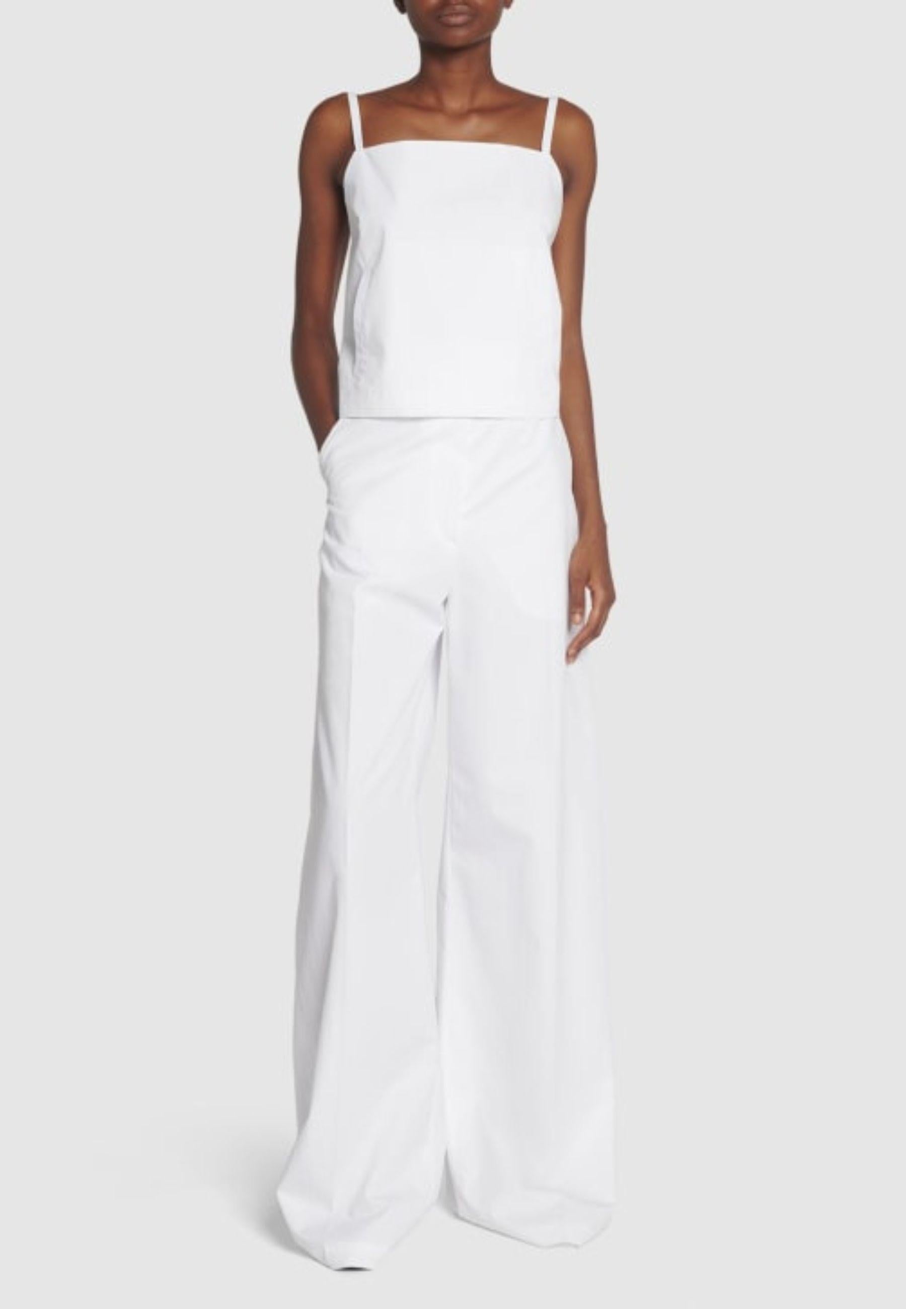 Sportmax - Pantaloni larghi Gebe in tela di cotone