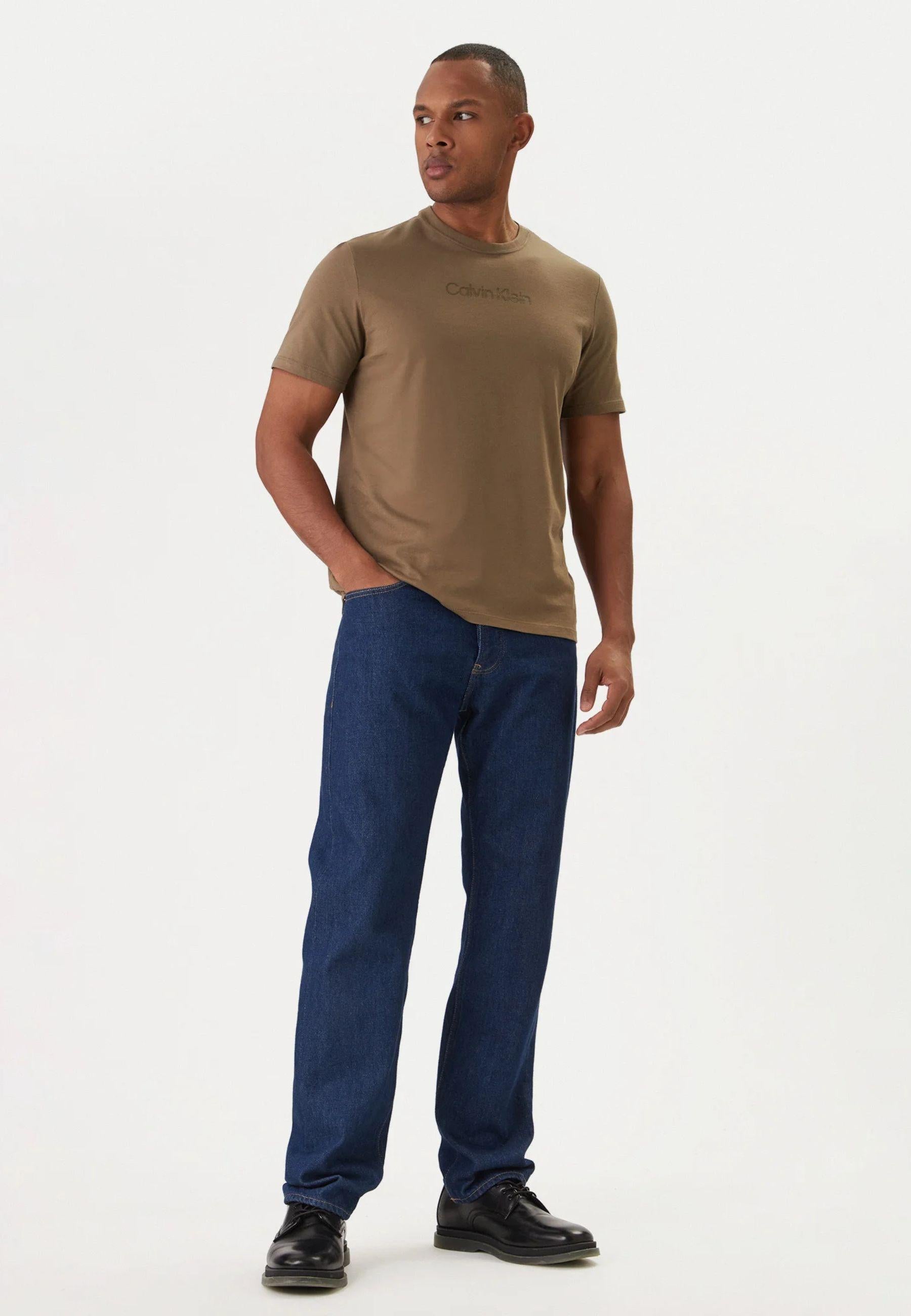 Calvin Klein - T-shirt uomo logo tono su tono