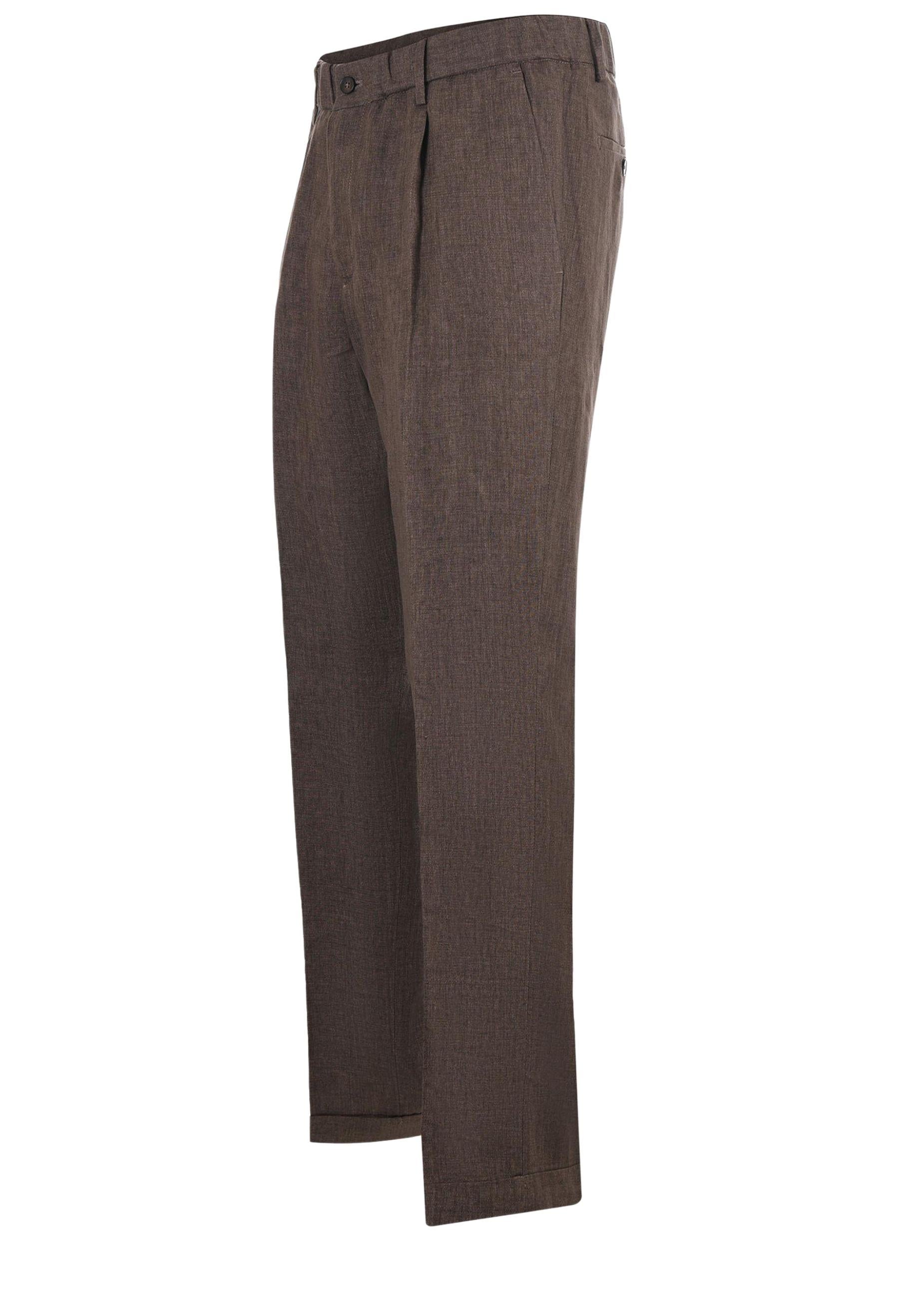 Briglia 1949 pantalone uomo 100% lino marrone